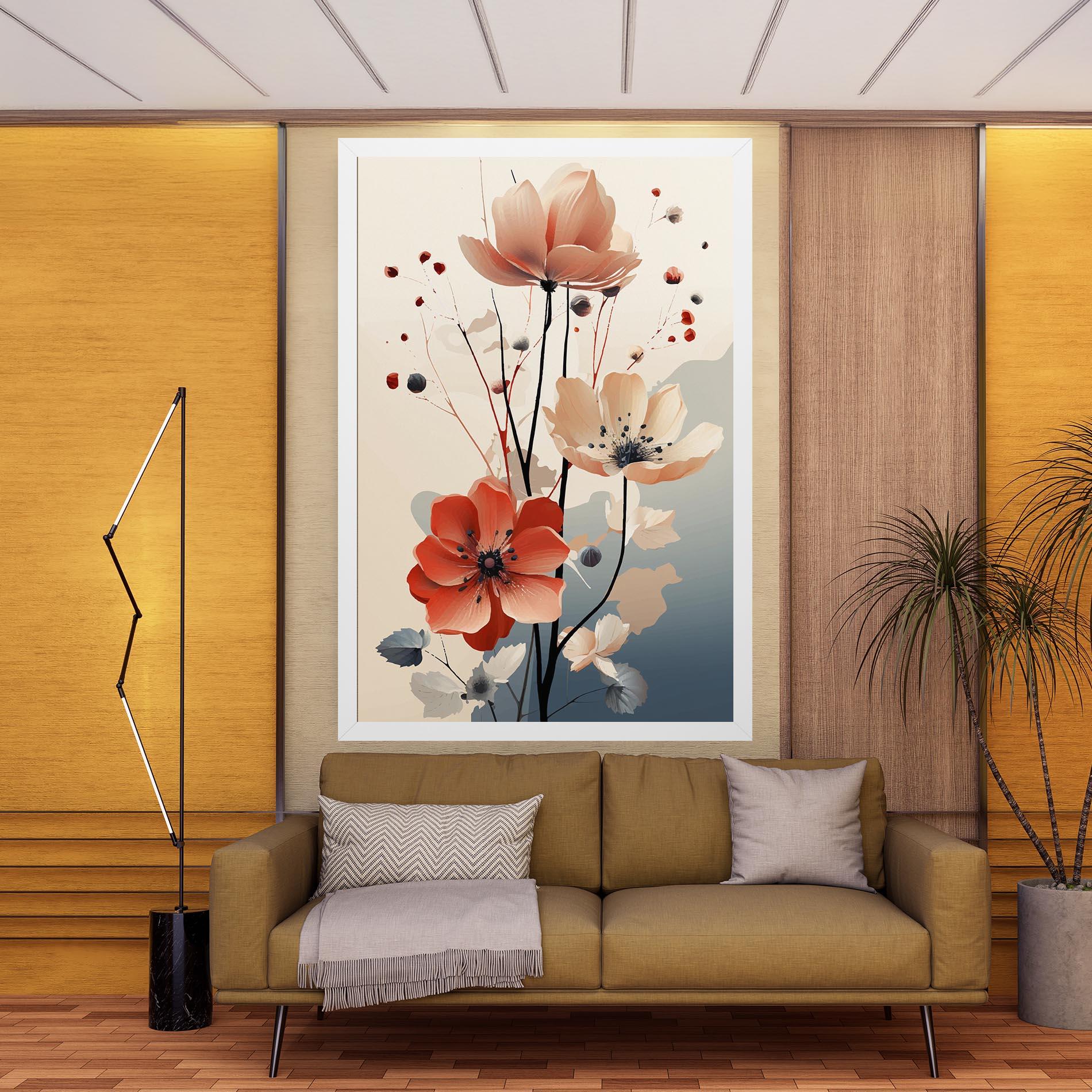 Leinwandbild Cream Flower Nature mockup 9