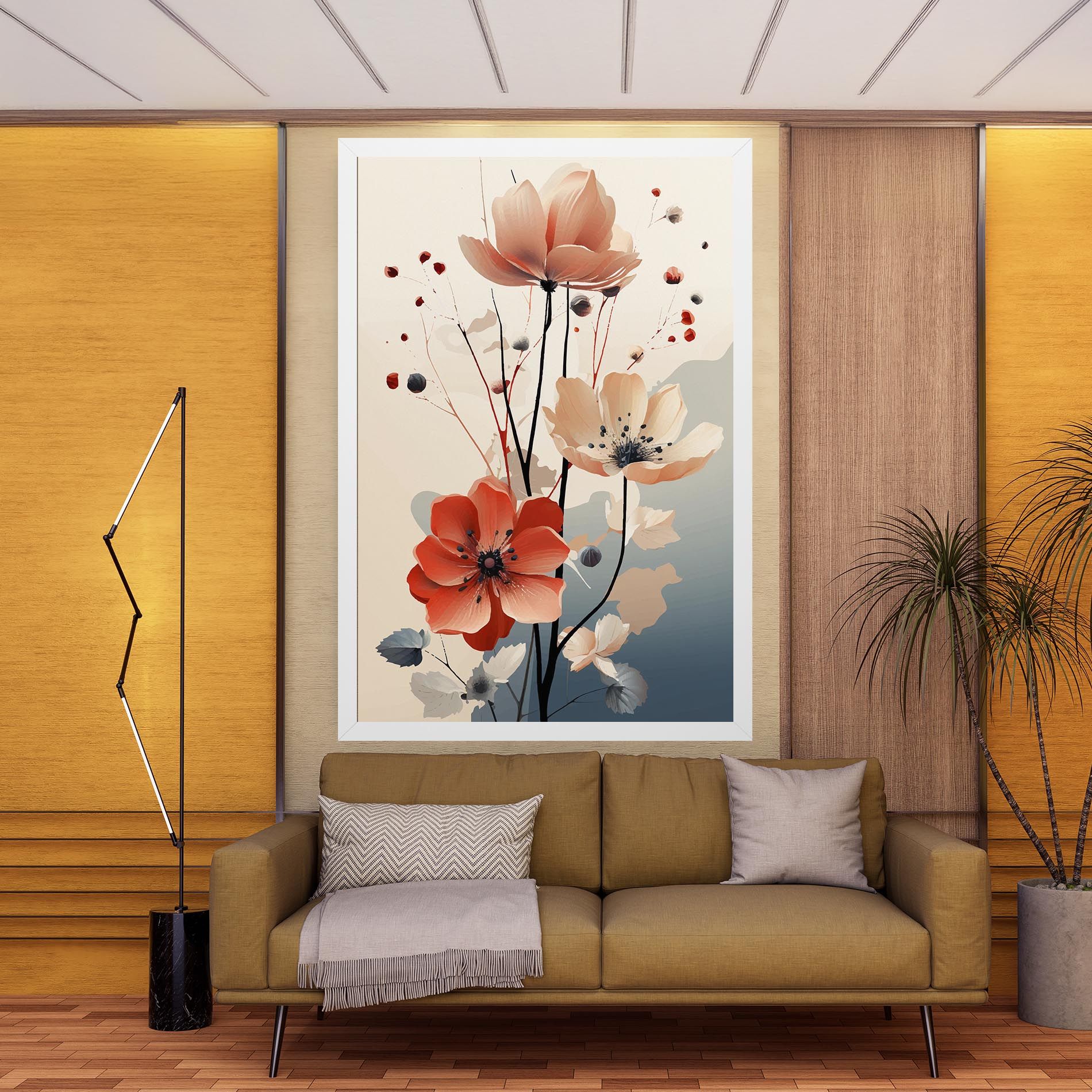 Cream Flower Nature mockup 9