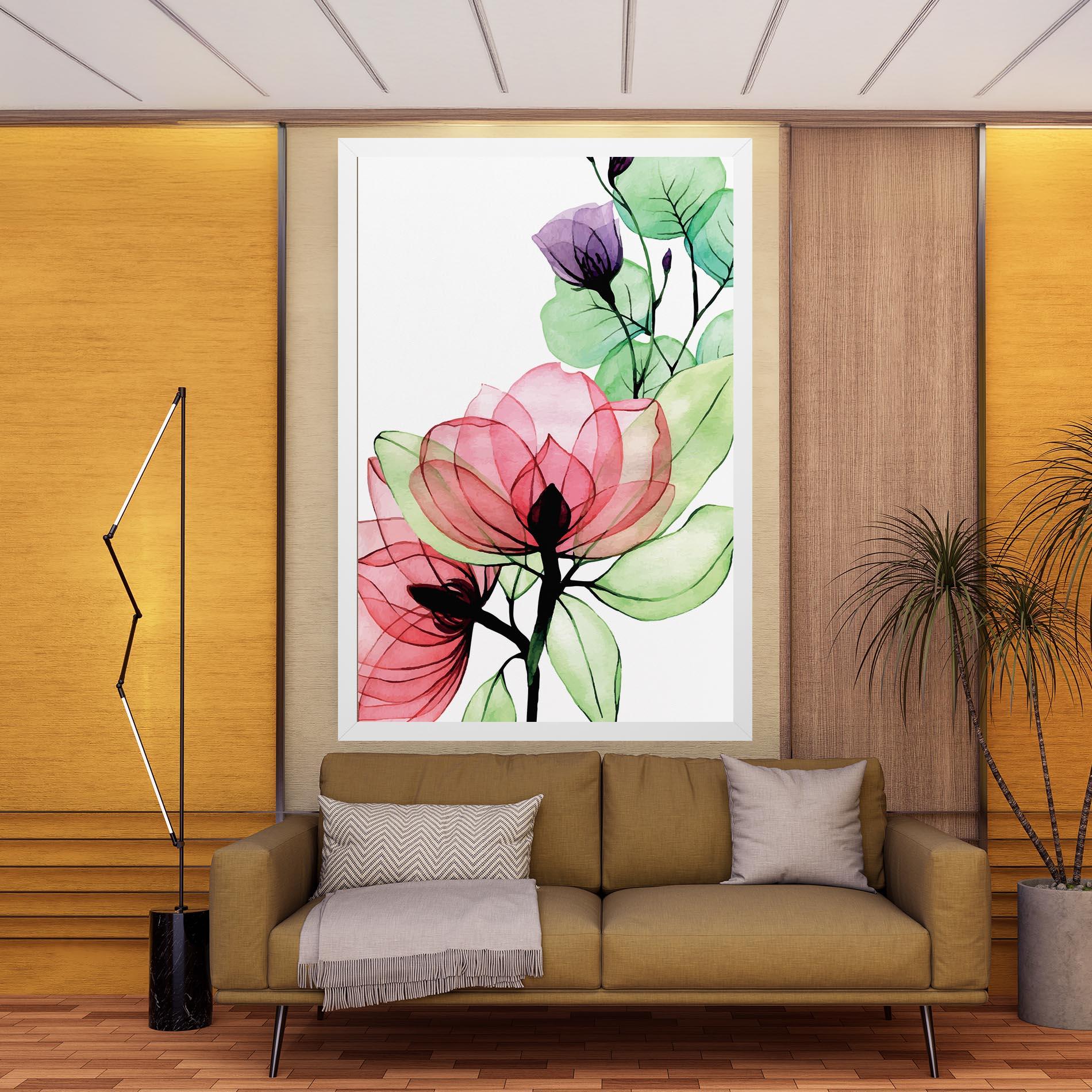 Leinwandbild Pink Green Nature mockup 9