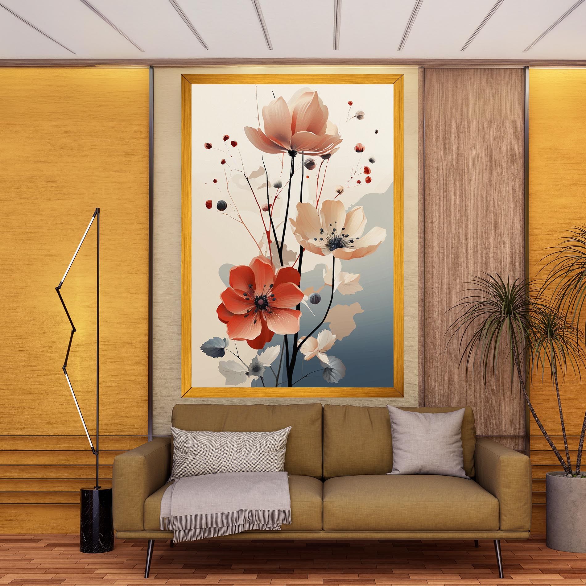 Cream Flower Nature mockup 9