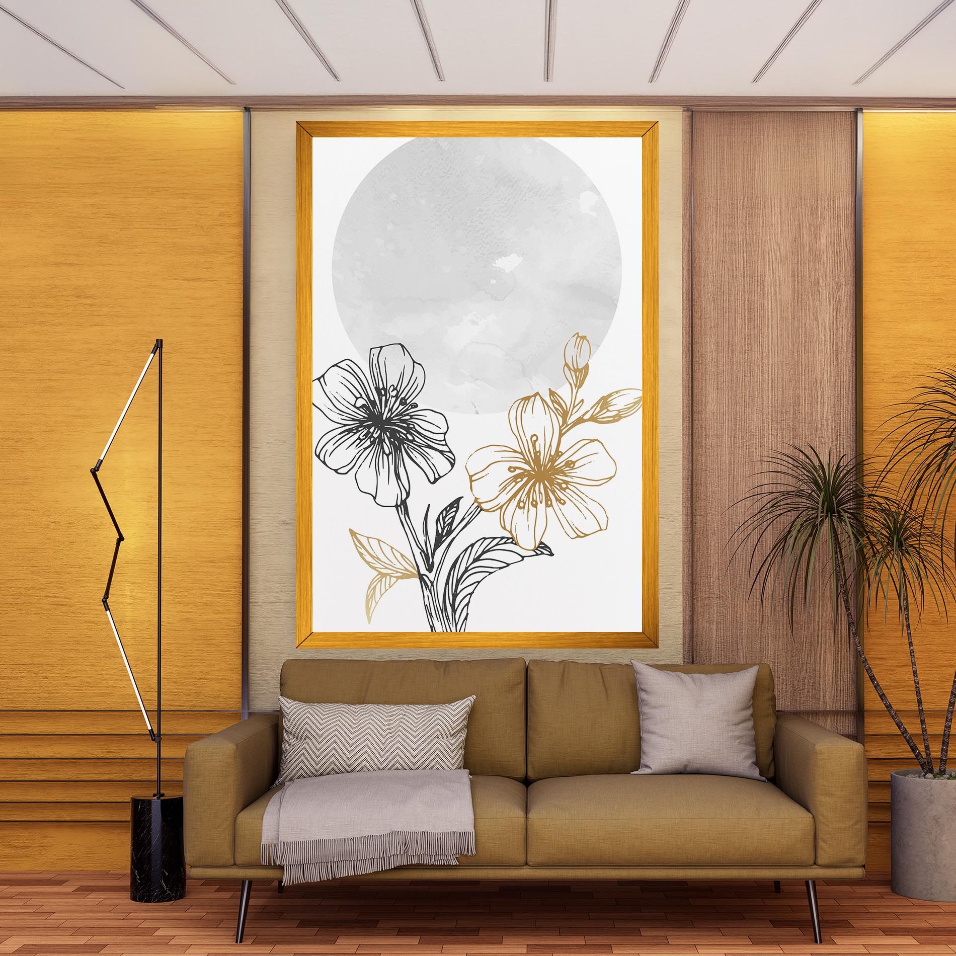 Grey Moon Flowers mockup 9