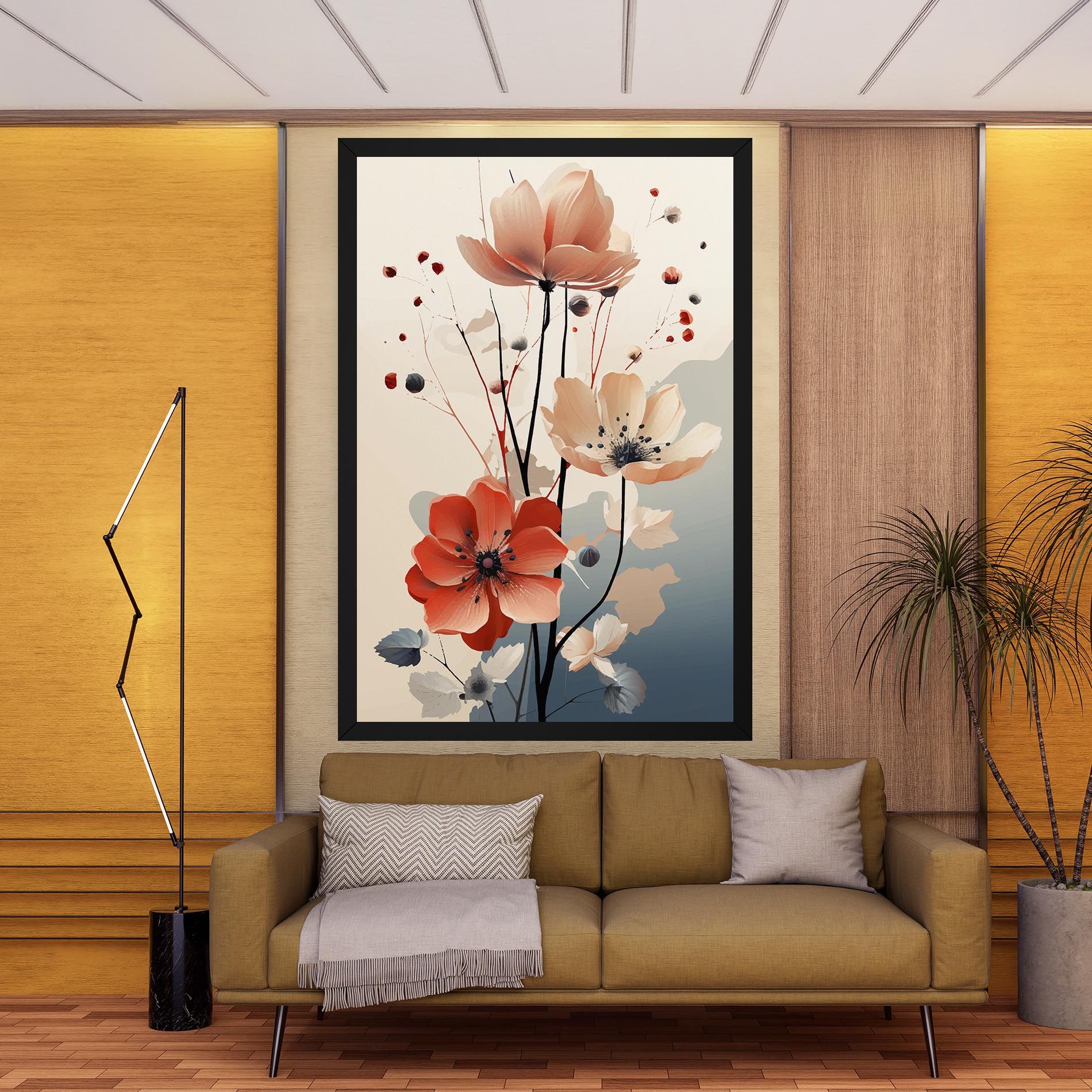 Cream Flower Nature mockup 9