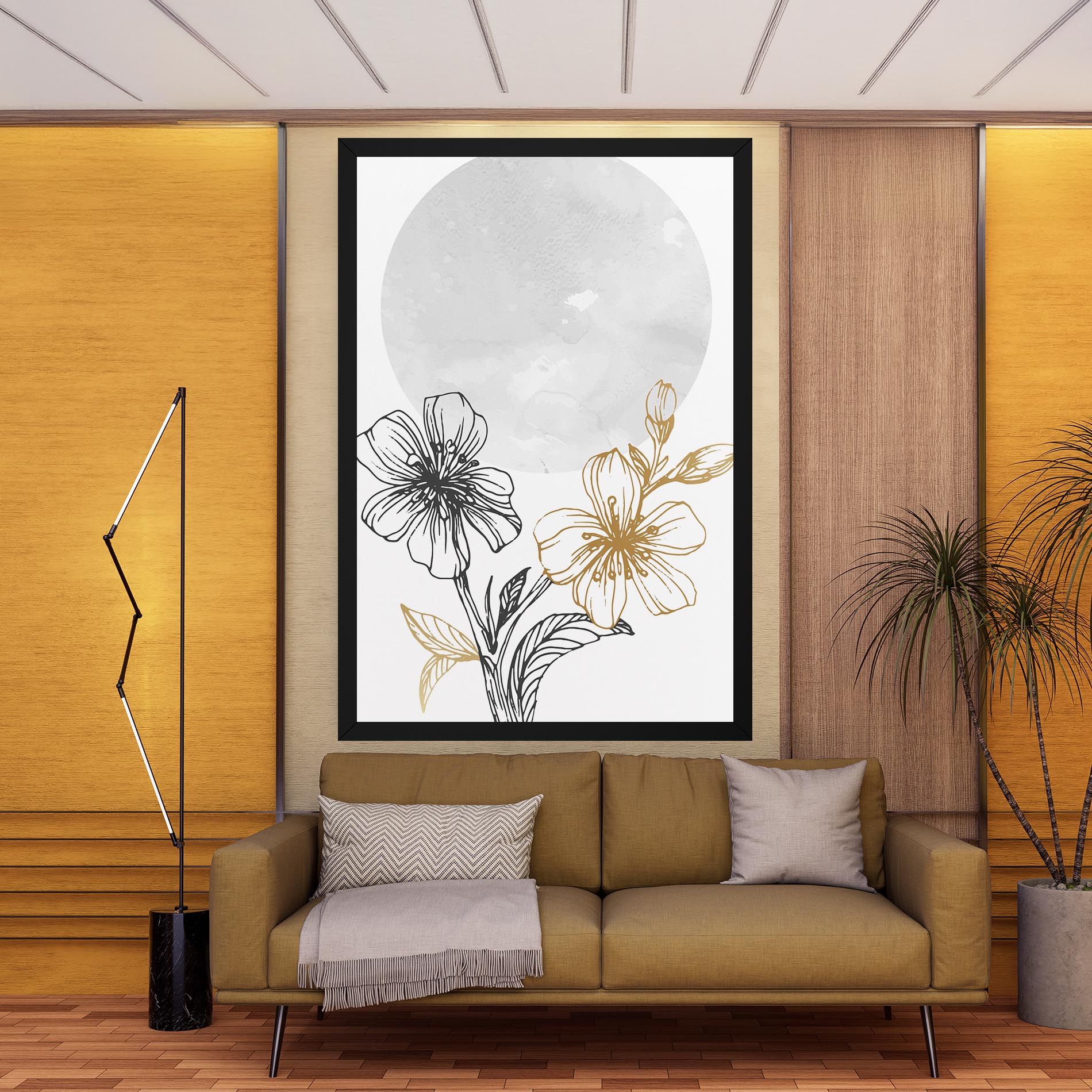 Grey Moon Flowers mockup 9