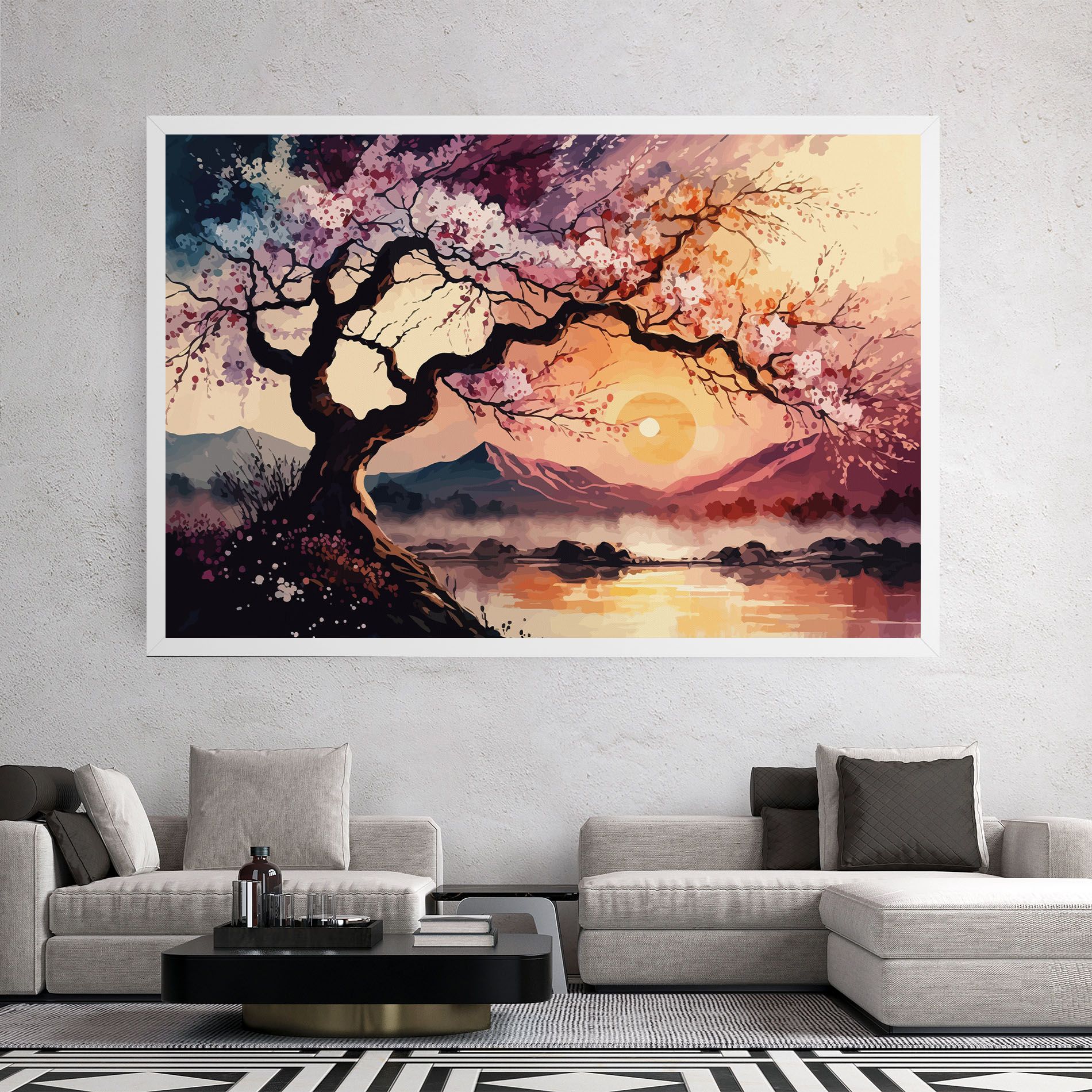 Pink Tree Nature mockup 2