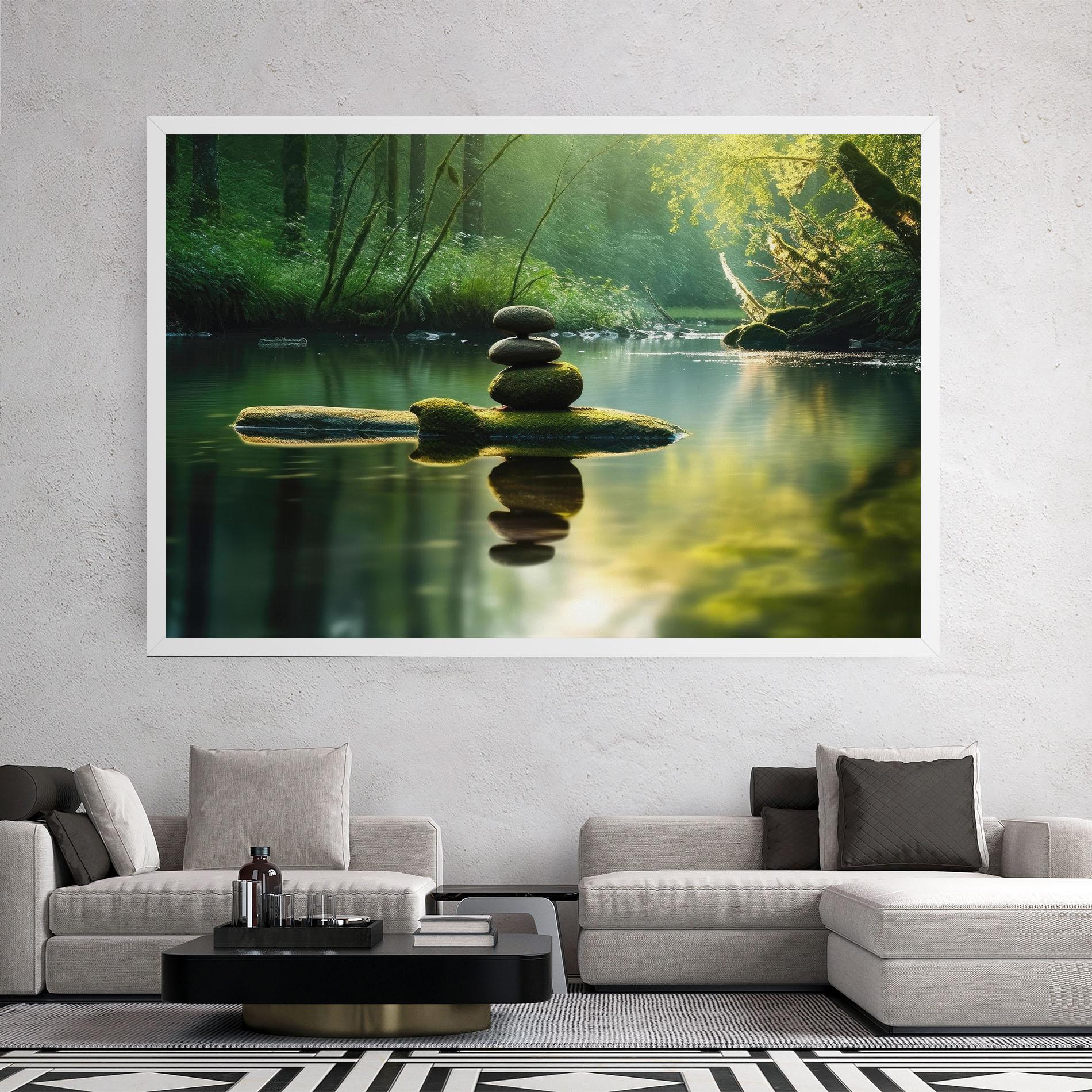 Leinwandbild Spiritual Stones mockup 2