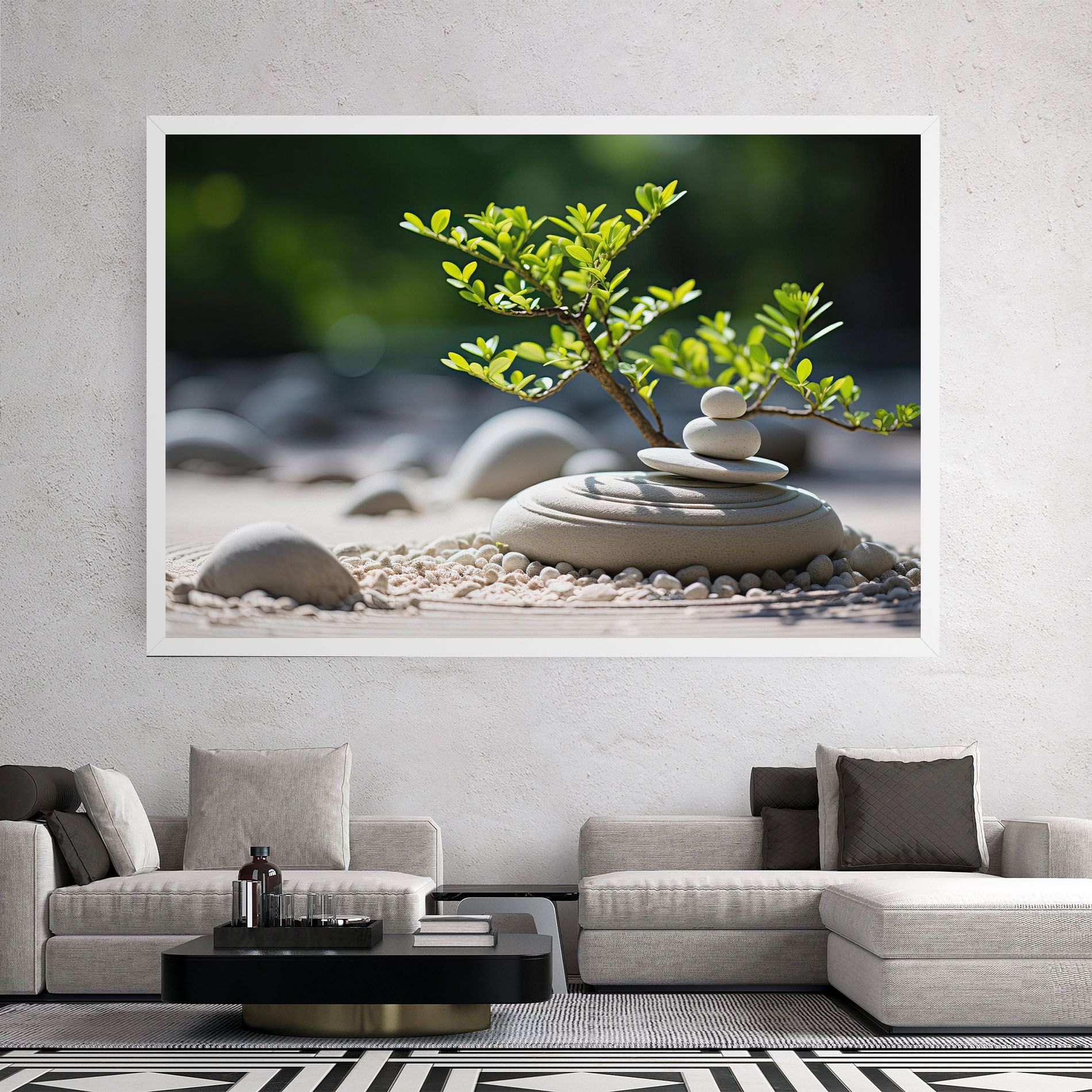 White Pebbles Plants mockup 2