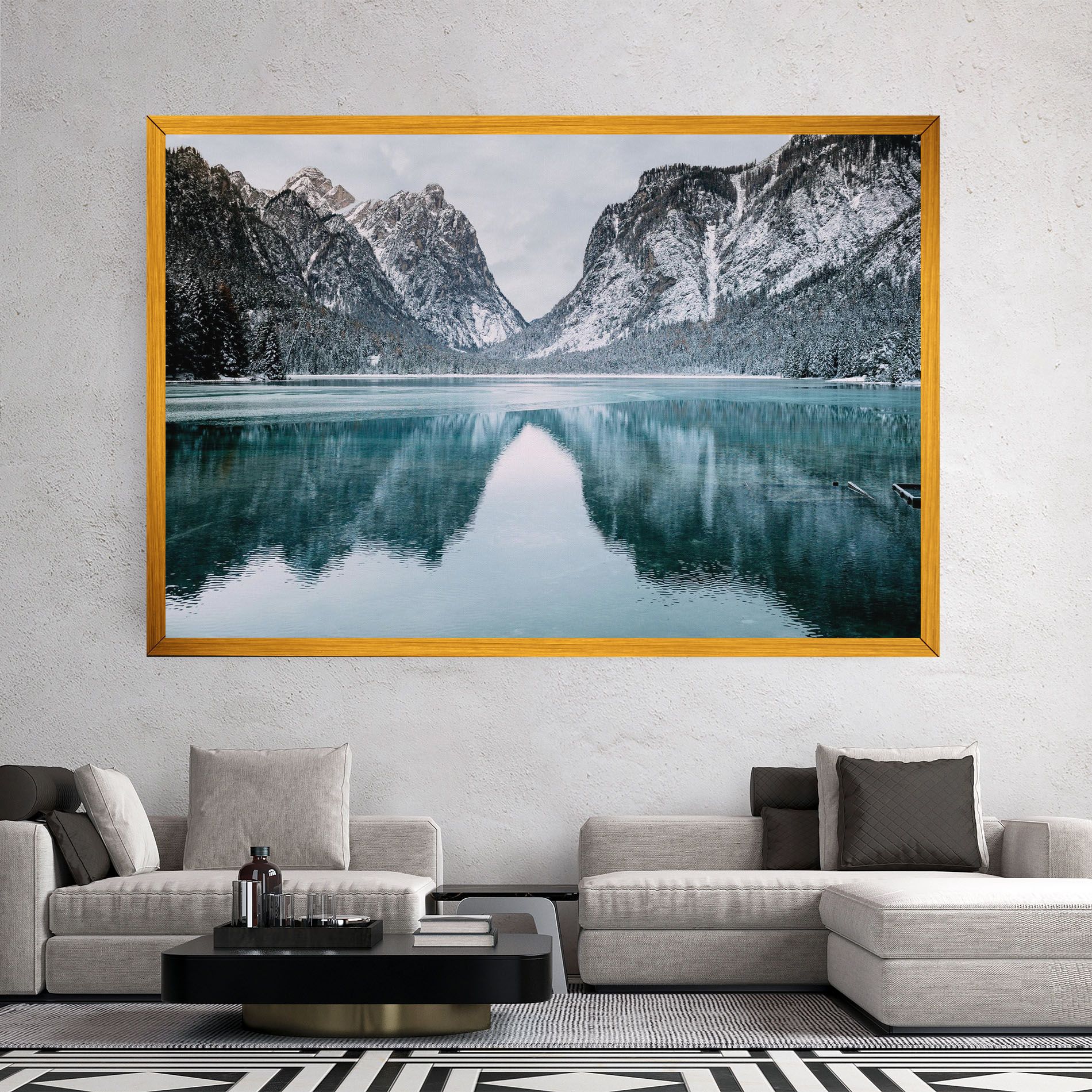 Lake Reflection Mountain mockup 2