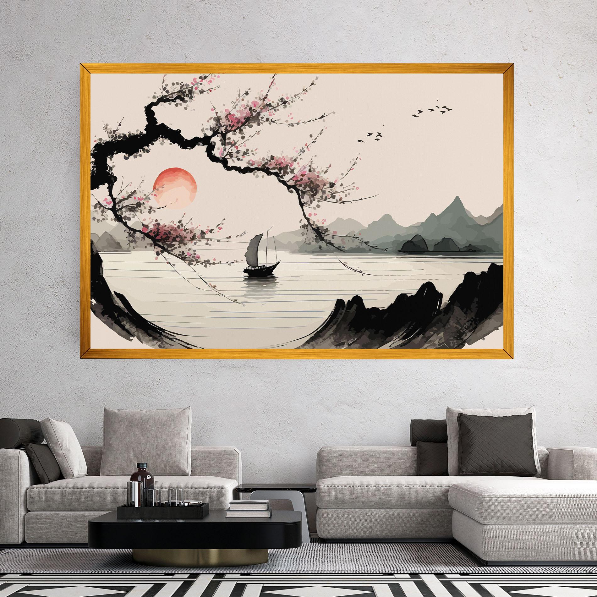 Leinwandbild Relaxing Nature mockup 2