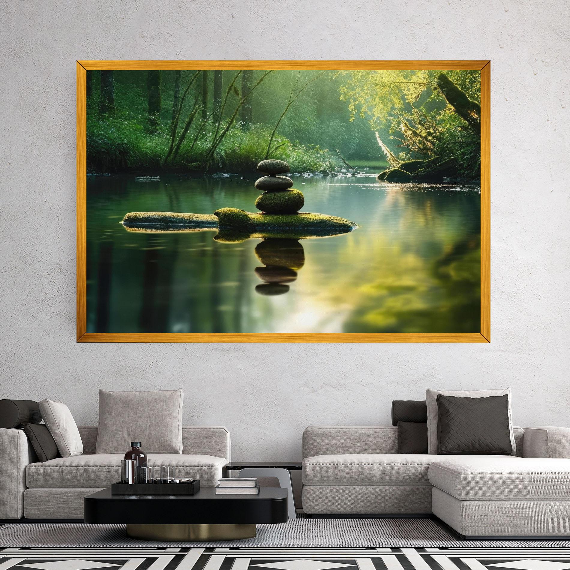 Leinwandbild Spiritual Stones mockup 2