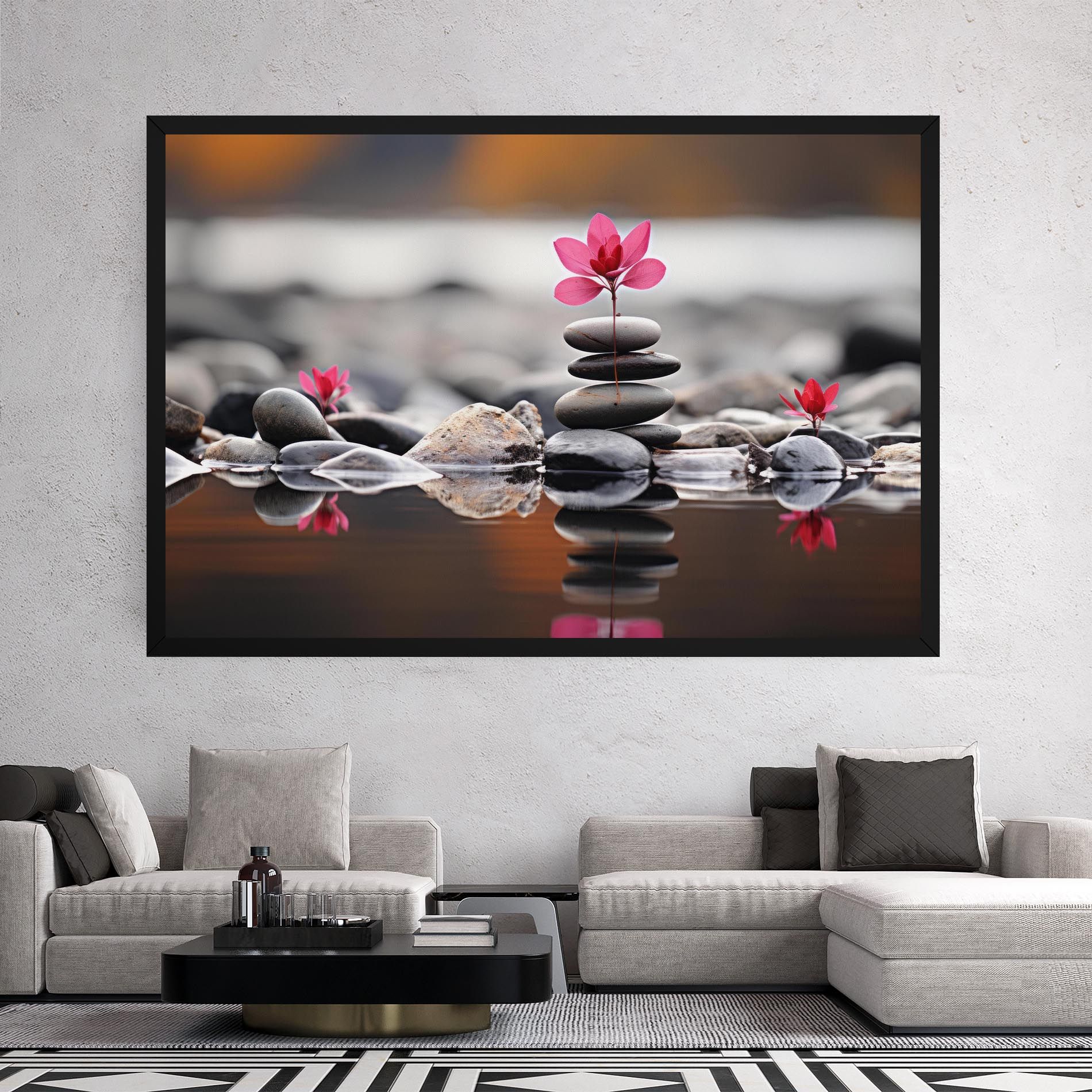 Grey Rocks Flower mockup 2