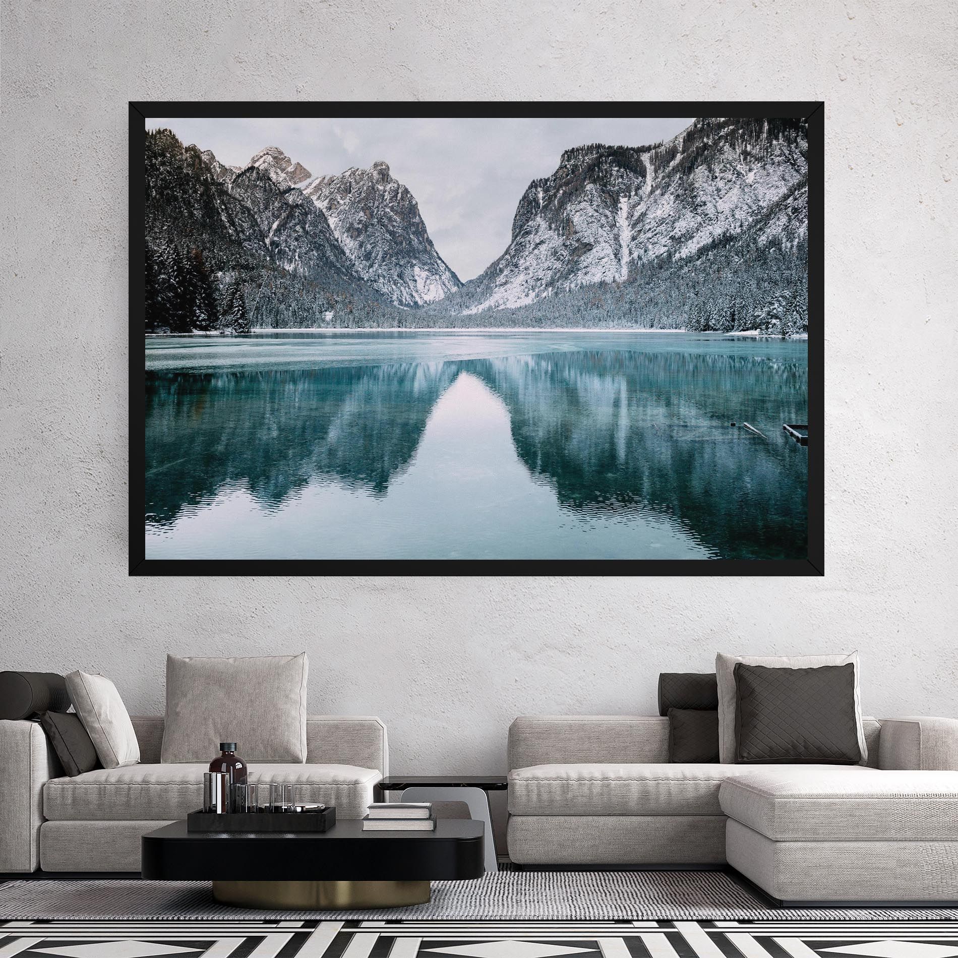 Lake Reflection Mountain mockup 2