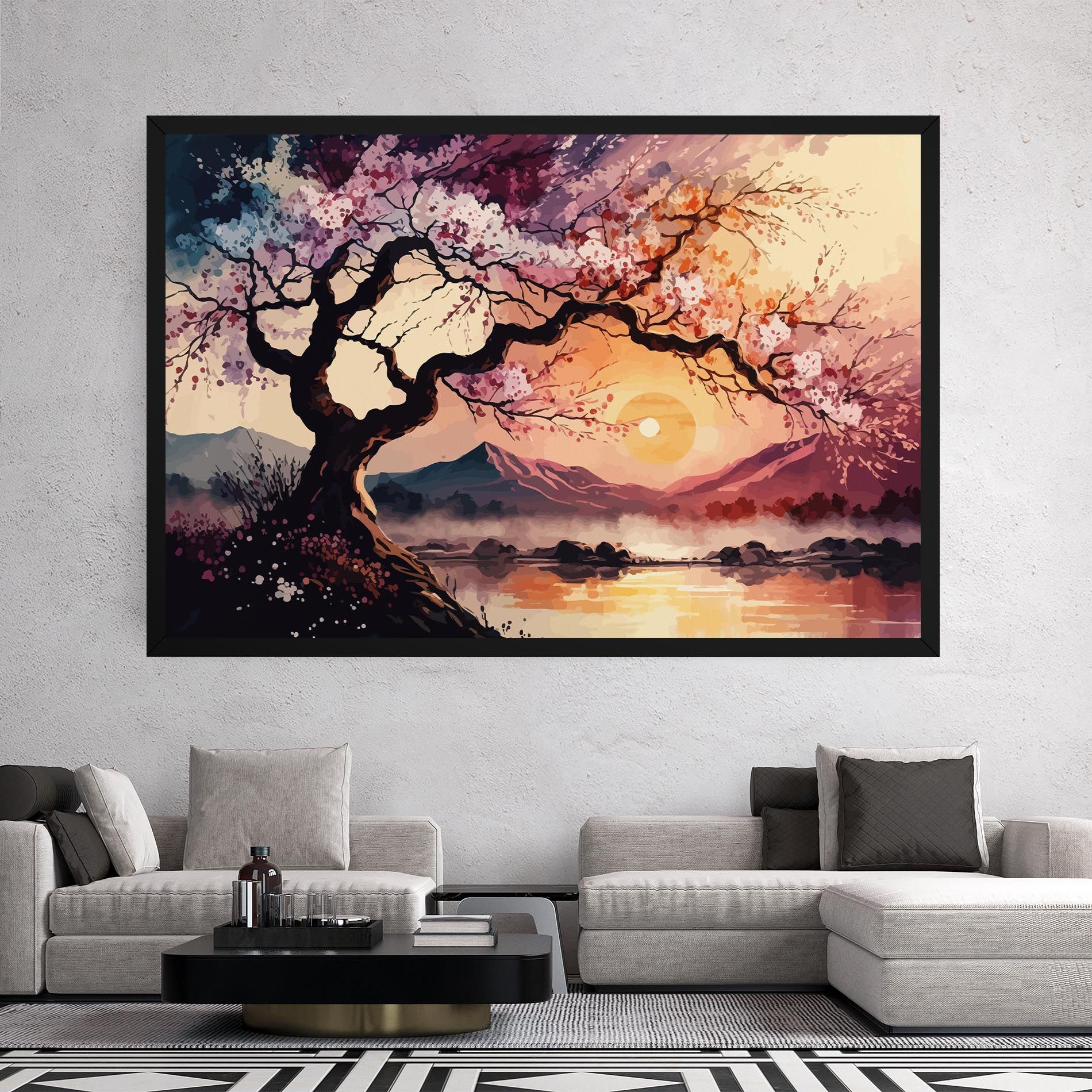 Pink Tree Nature mockup 2