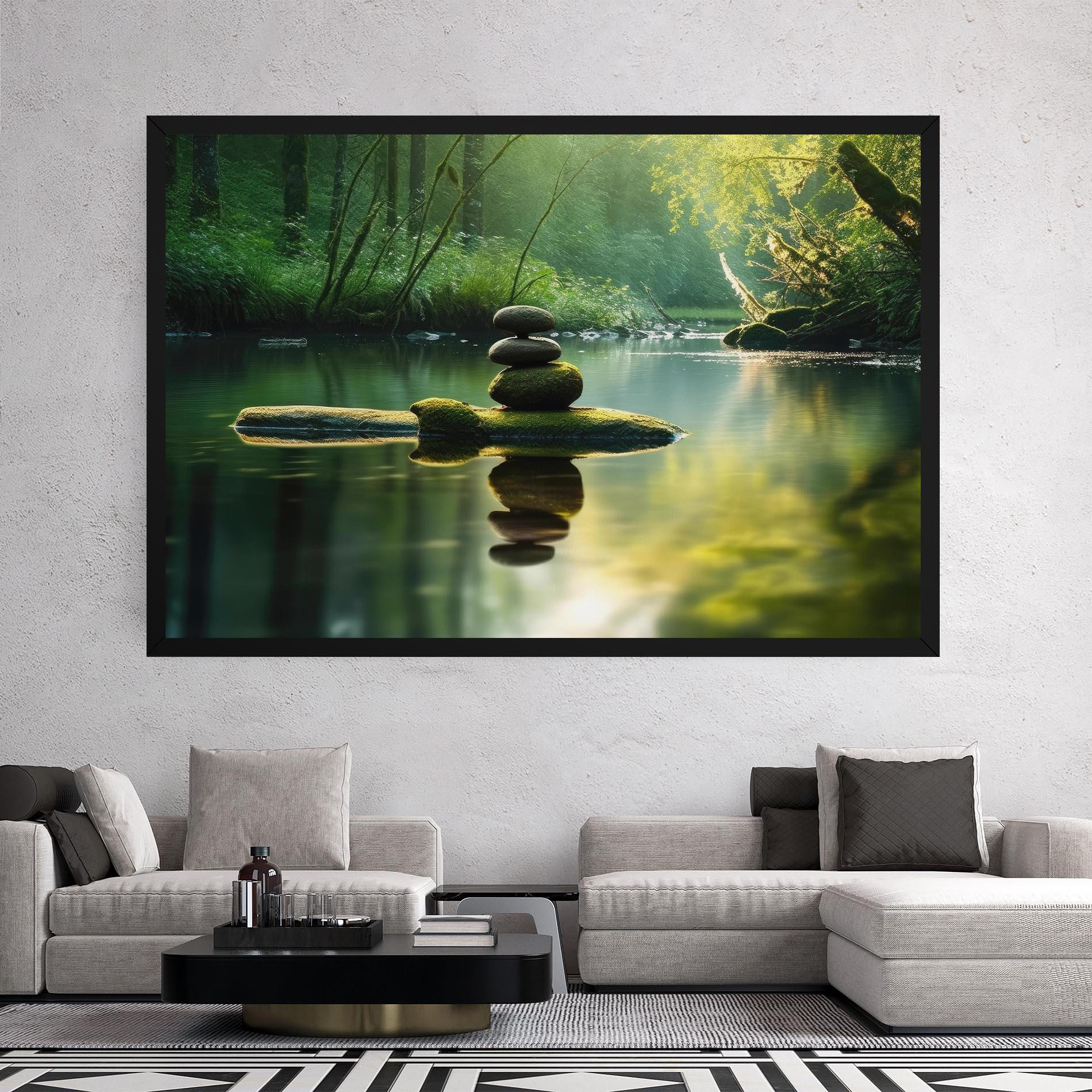 Leinwandbild Spiritual Stones mockup 2