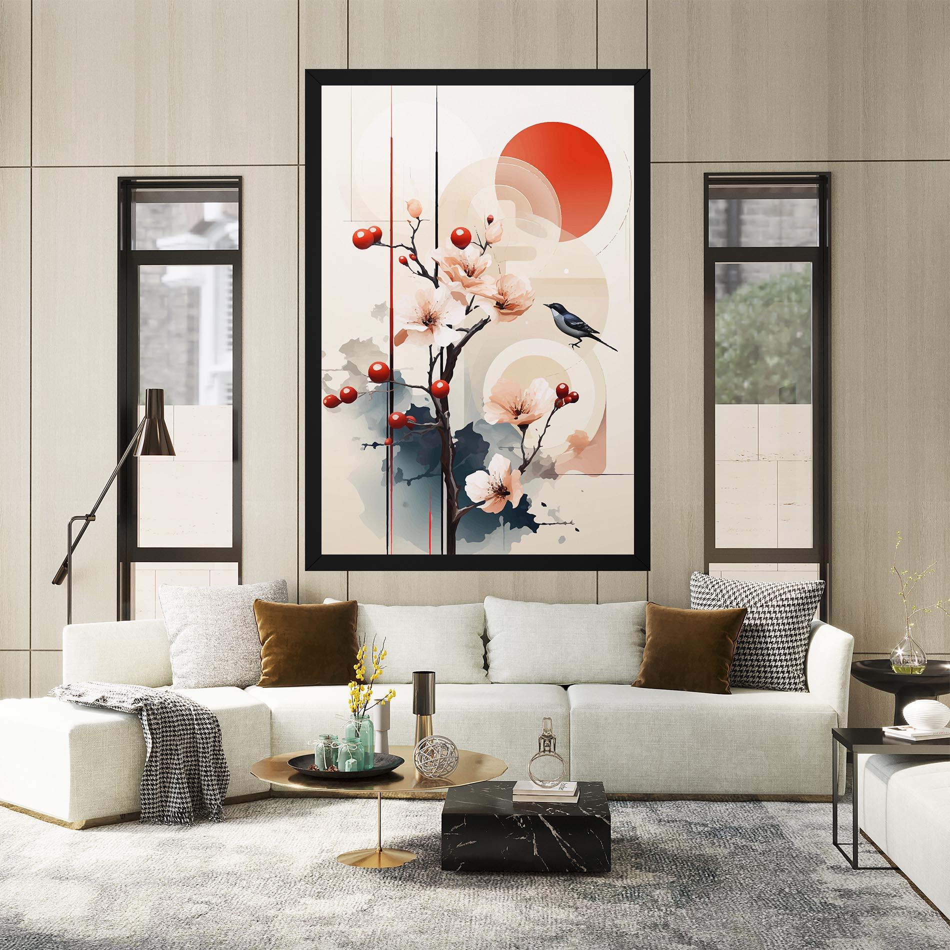 Leinwandbild Cream Nature mockup 2