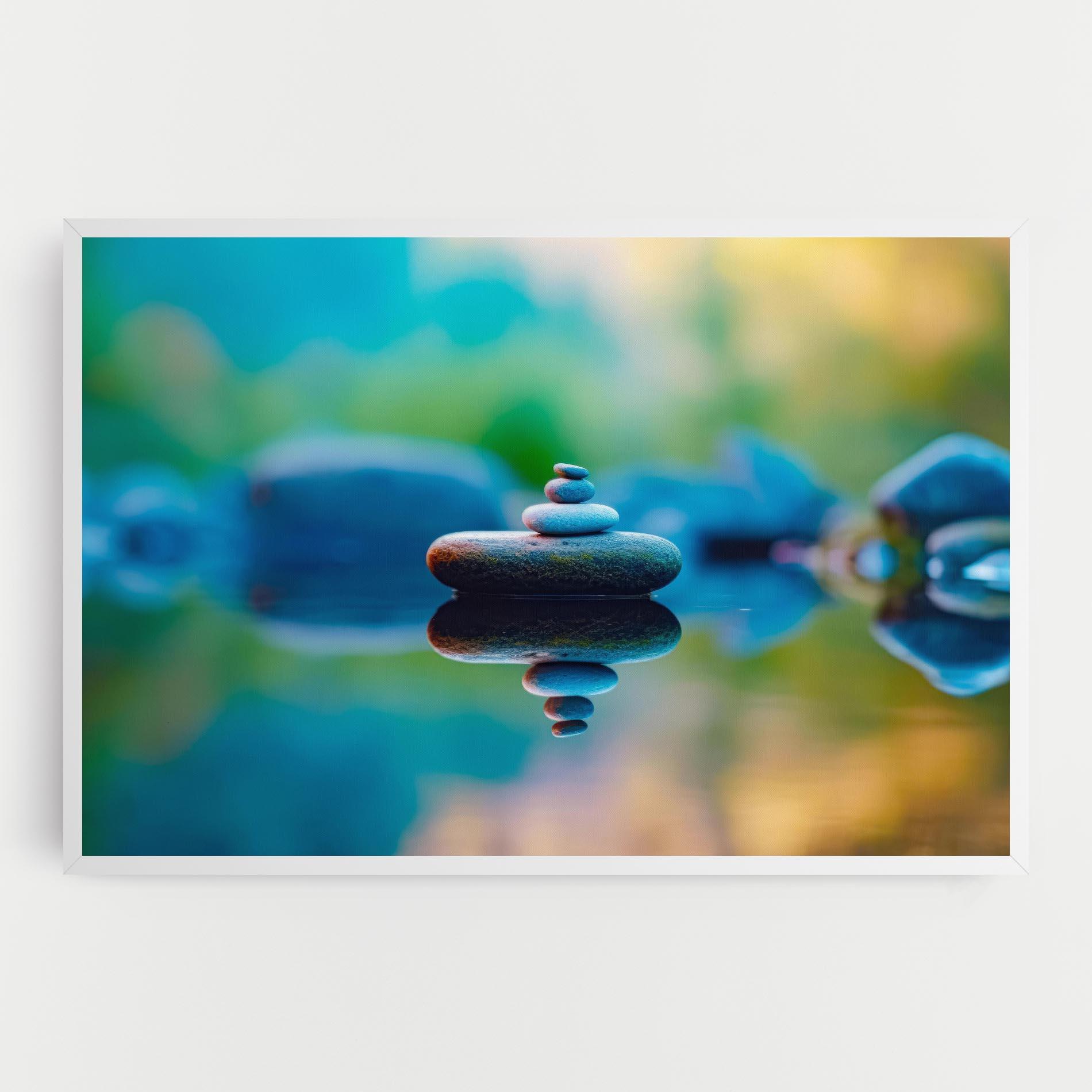 Leinwandbild Pile Rocks mockup 0