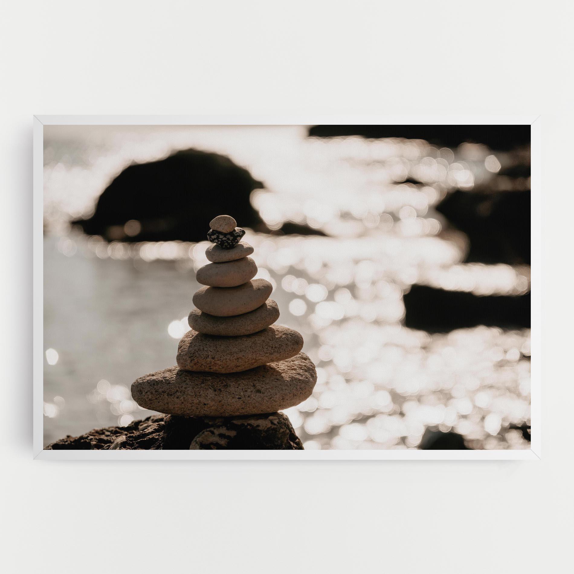 Leinwandbild Pyramid Stones mockup 0