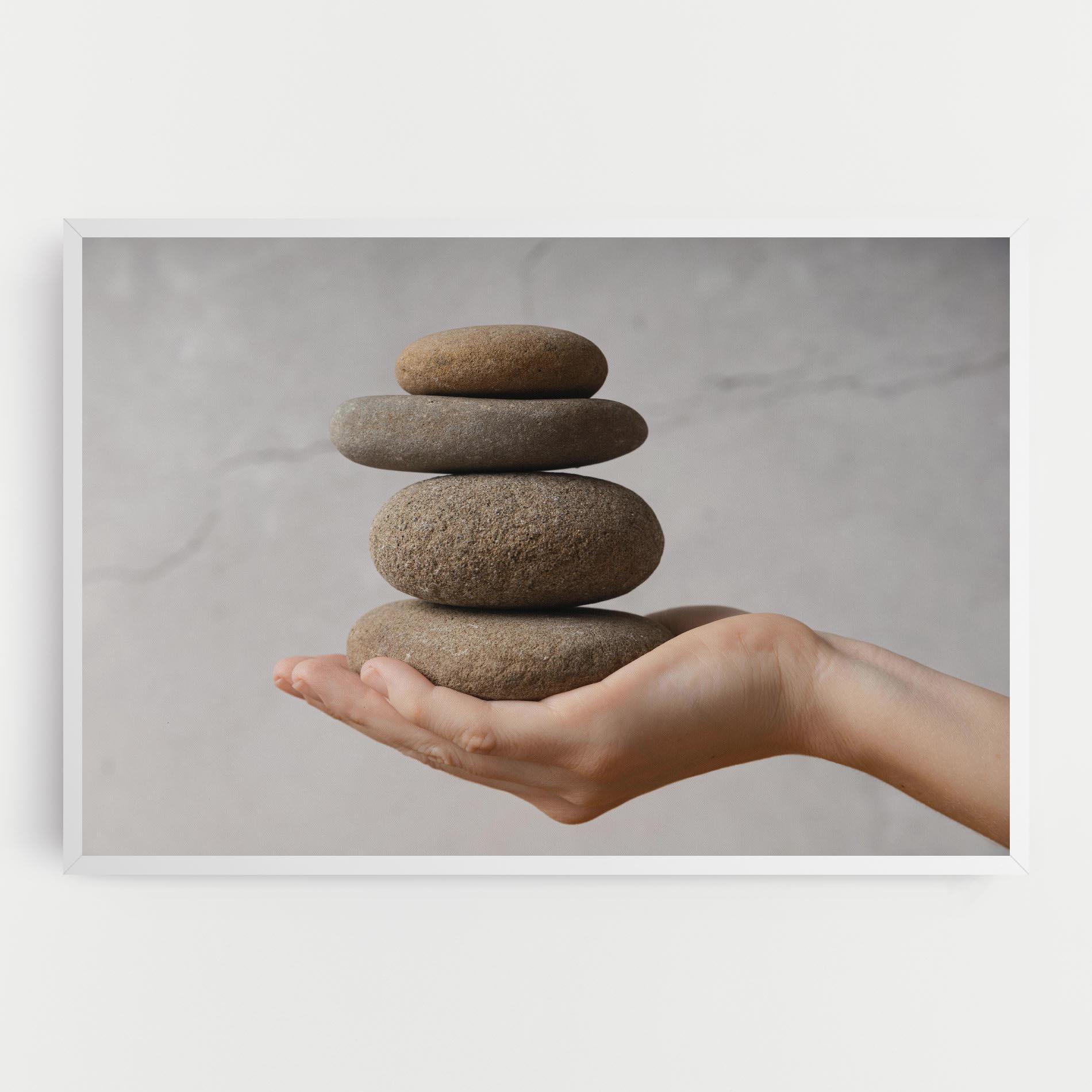 Leinwandbild Stones Meditation mockup 0