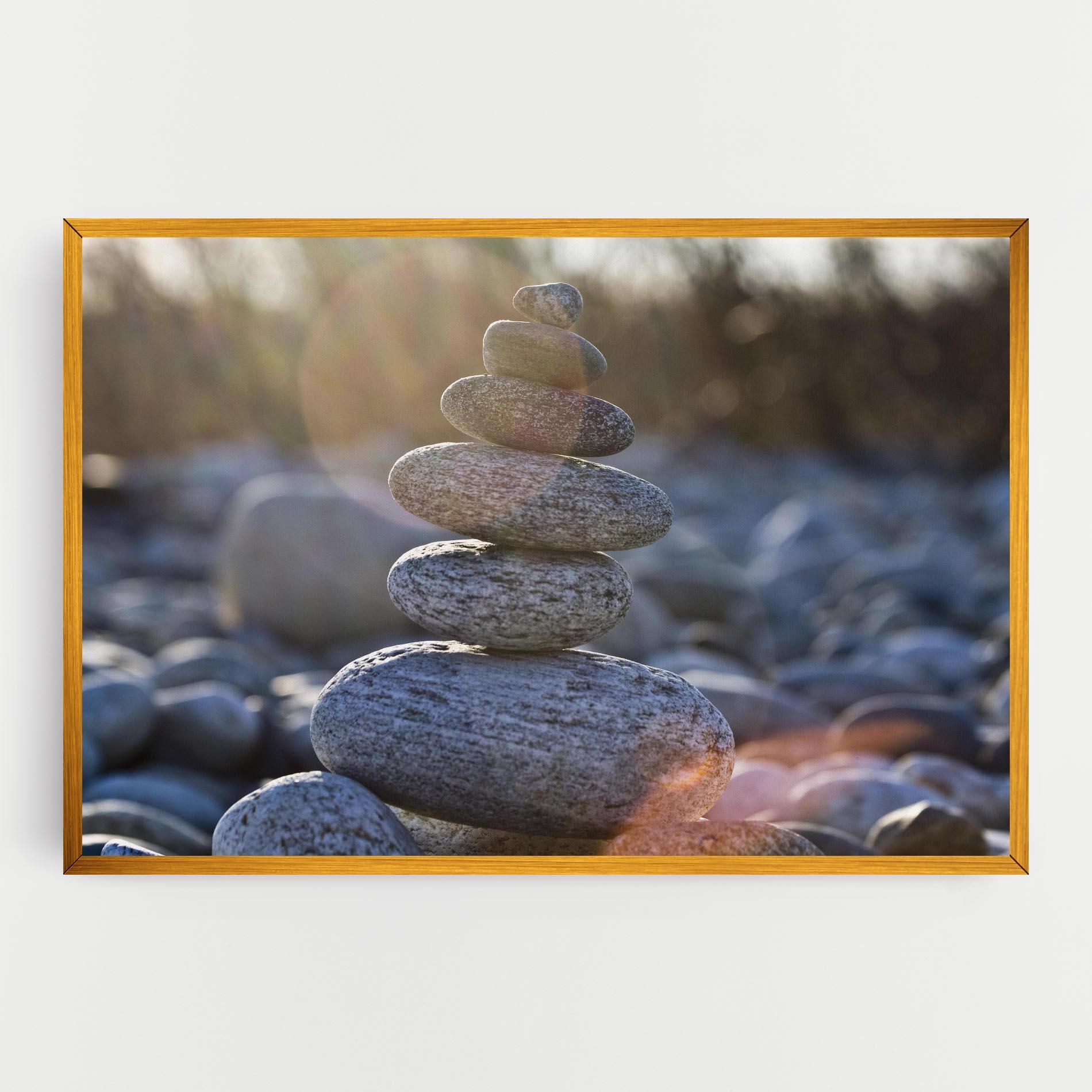 Leinwandbild Closeup Shot Rocks mockup 0