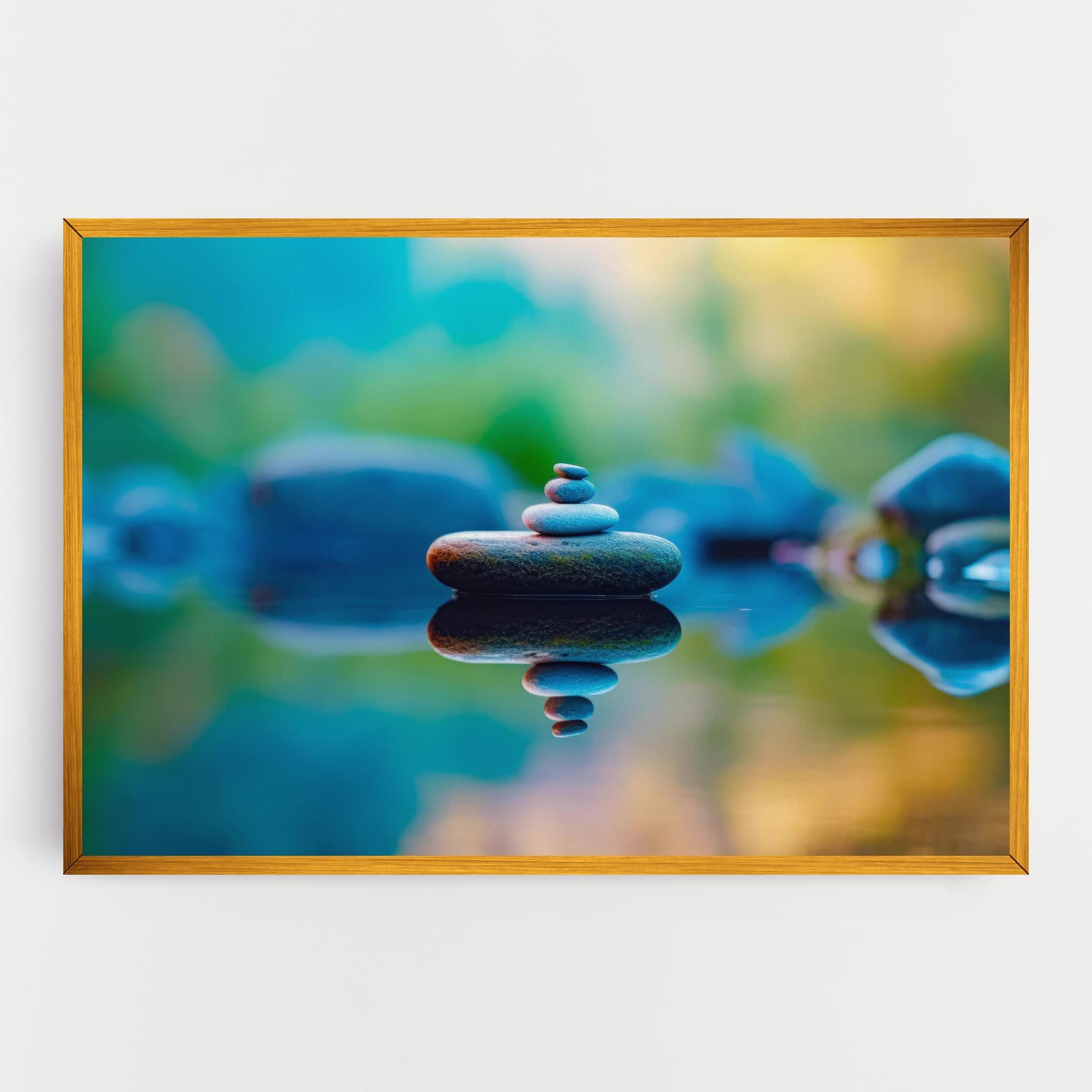 Leinwandbild Pile Rocks mockup 0