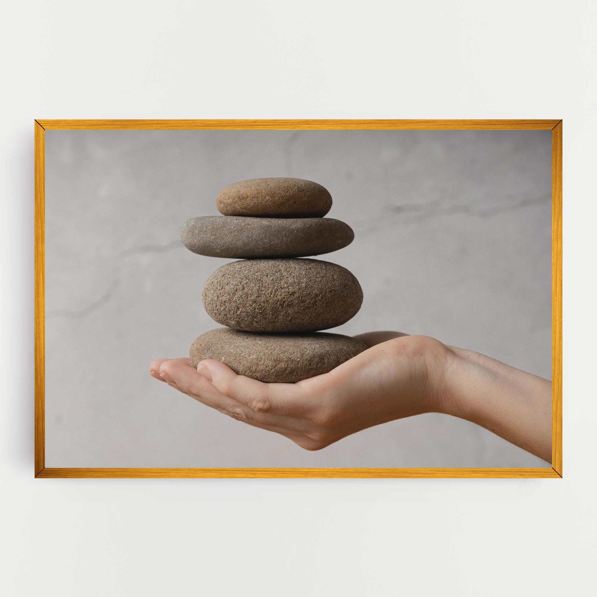 Leinwandbild Stones Meditation mockup 0