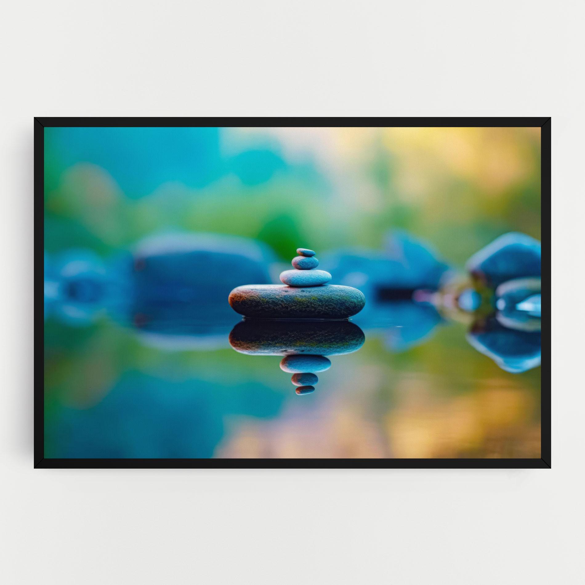 Leinwandbild Pile Rocks mockup 0