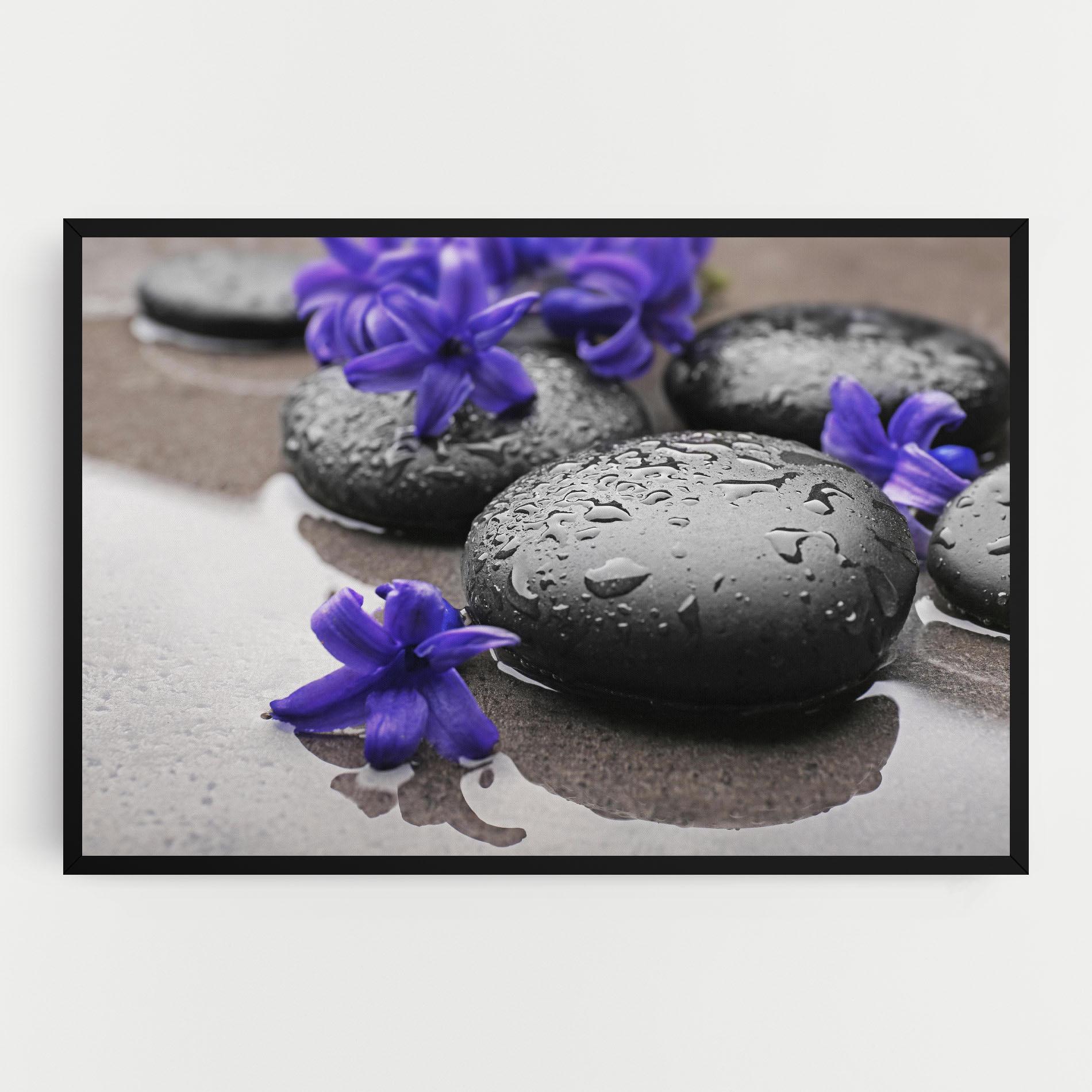 Leinwandbild Spa Purple Rock mockup 0