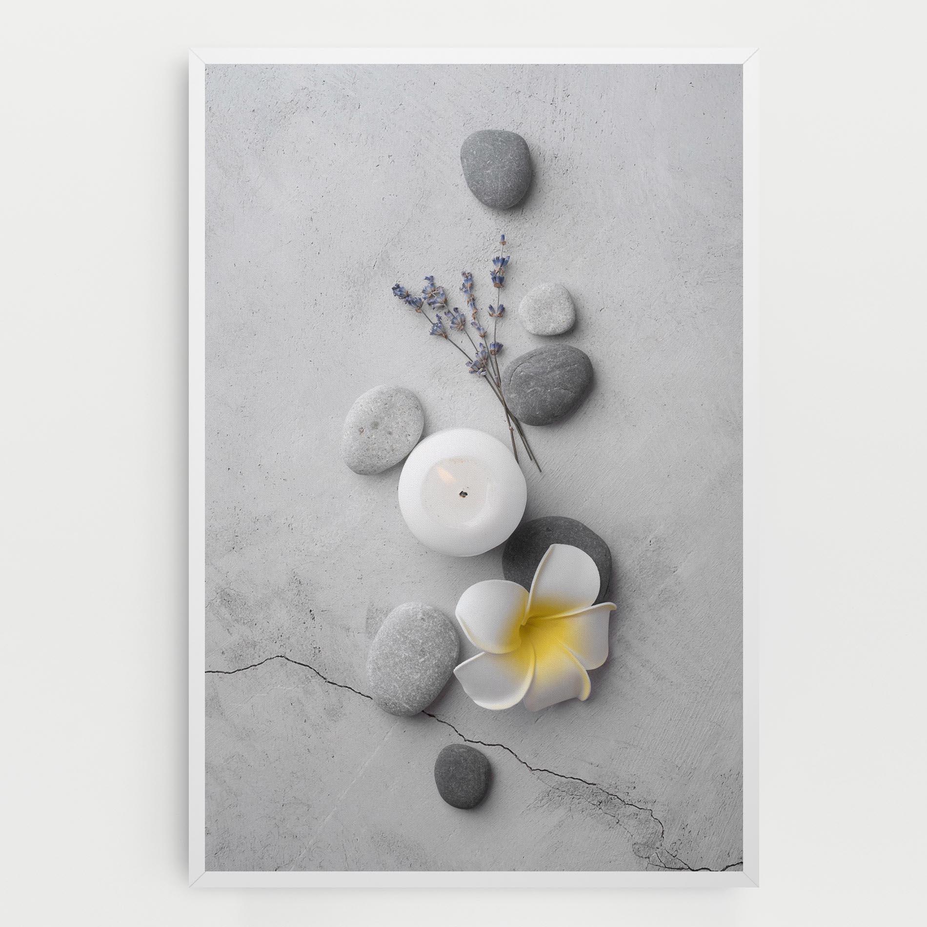 Leinwandbild Feng Shui Stones mockup 0