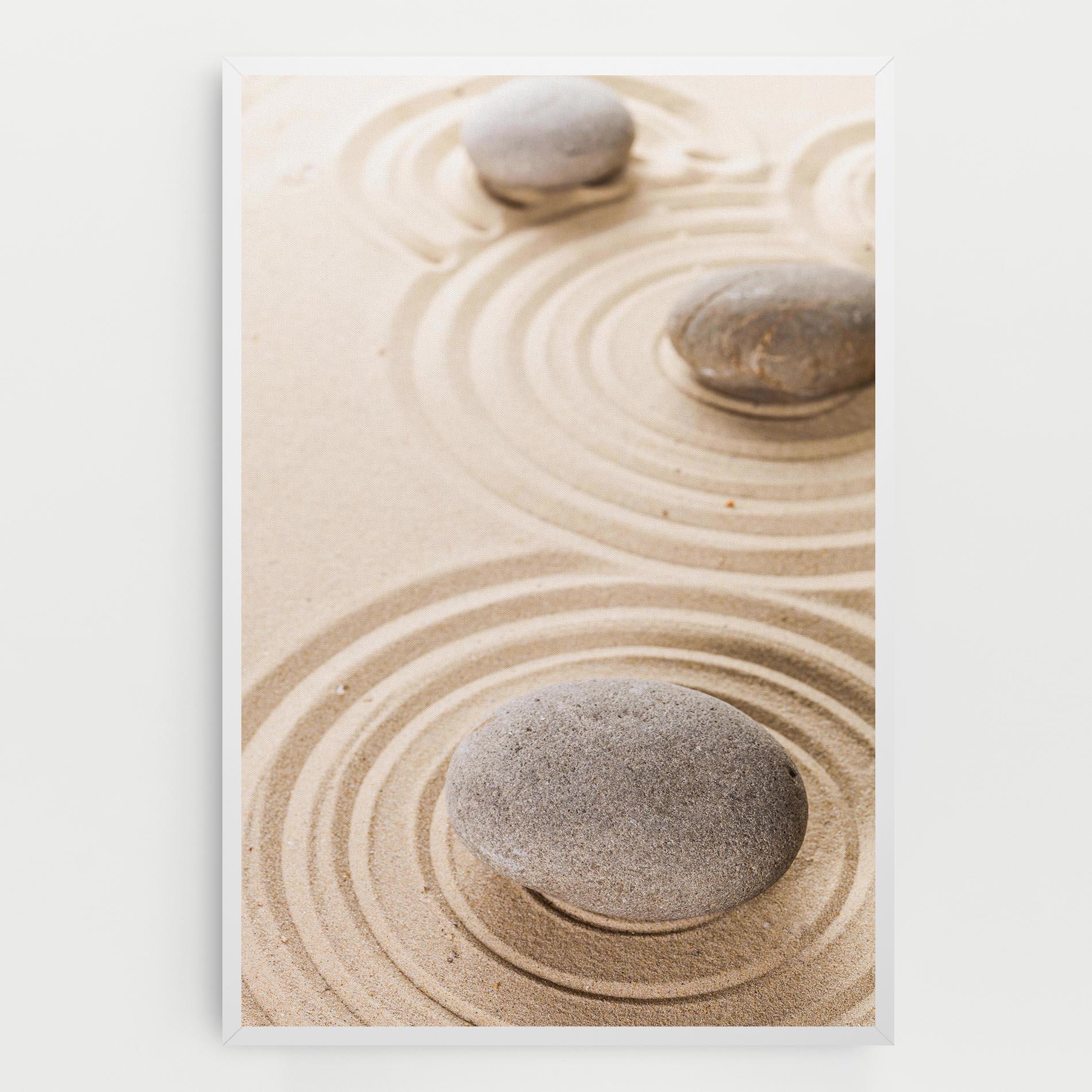 Leinwandbild Meditation Cream Stone mockup 0