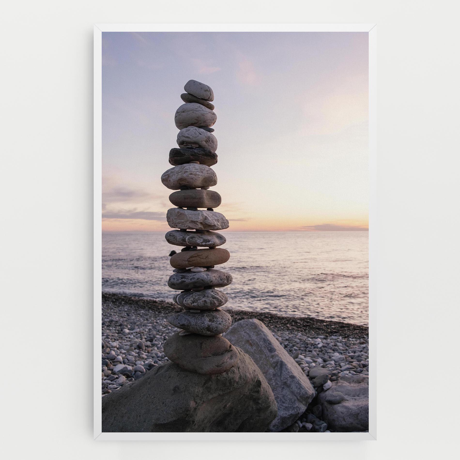 Leinwandbild Pebbles Seaside mockup 0