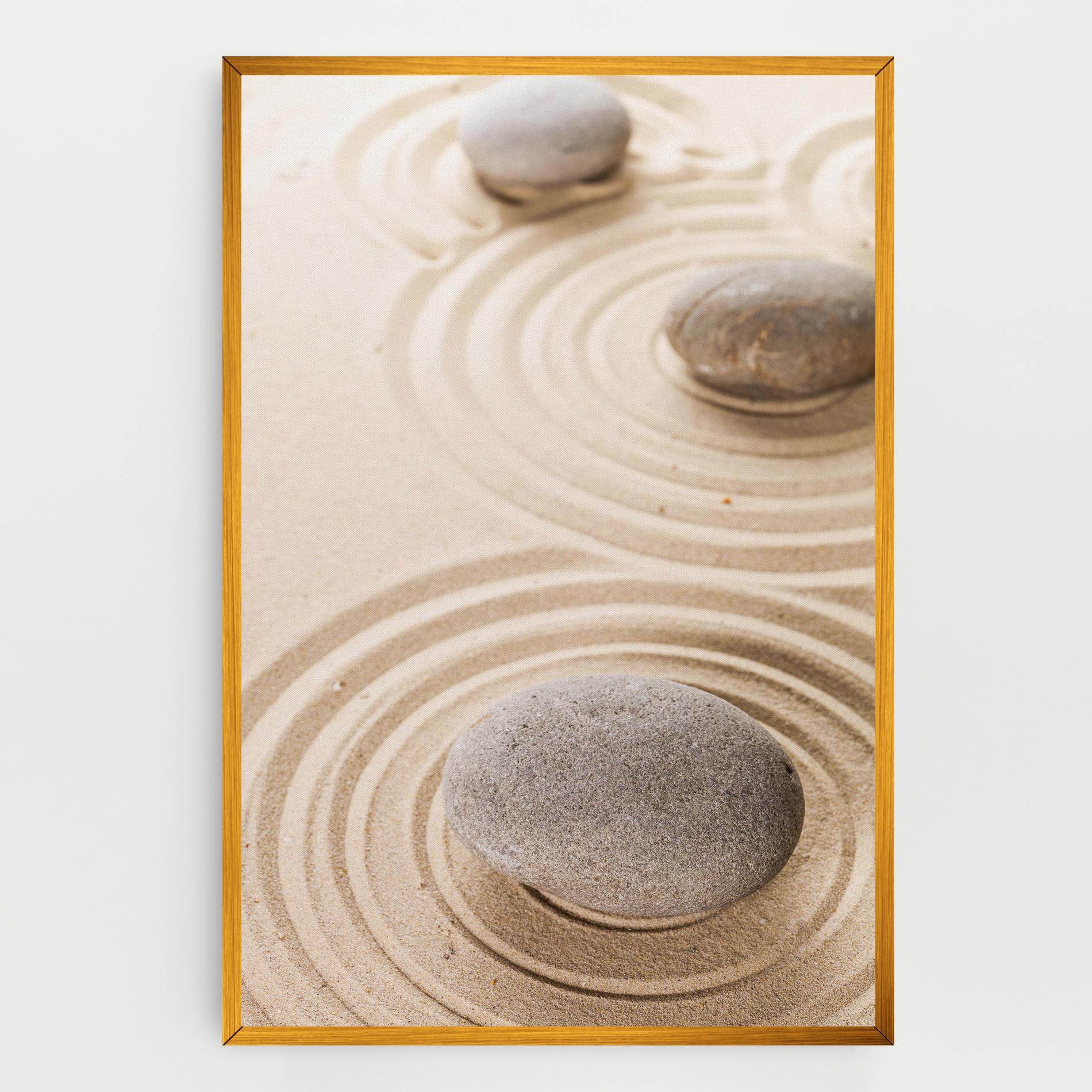 Leinwandbild Meditation Cream Stone mockup 0