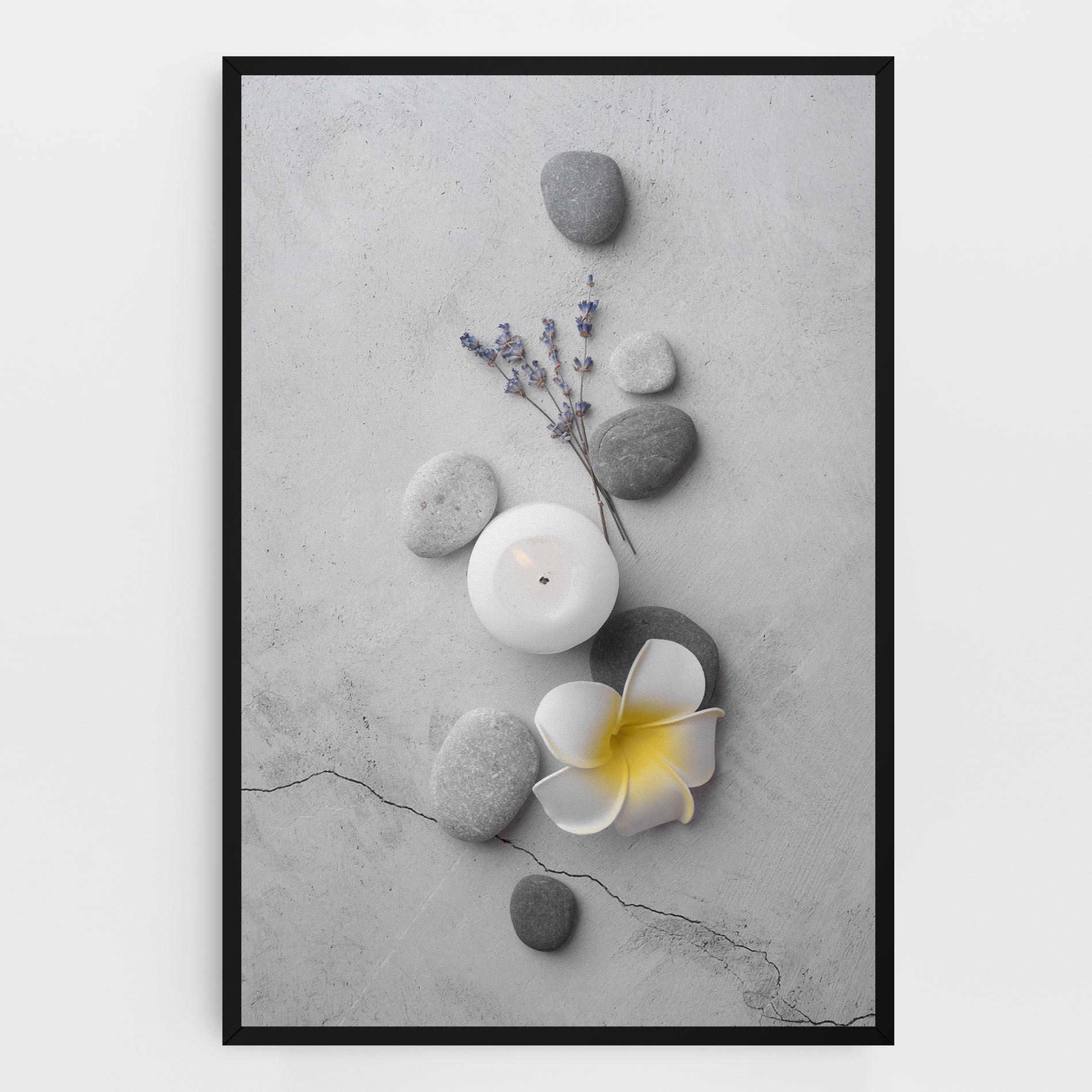 Leinwandbild Feng Shui Stones mockup 0