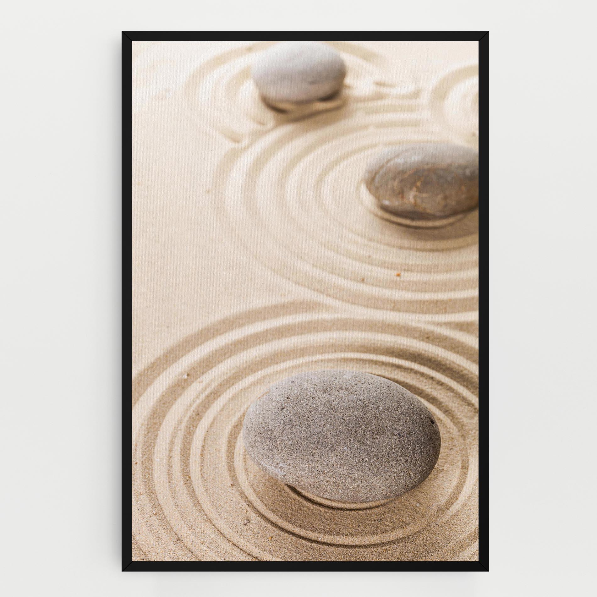 Leinwandbild Meditation Cream Stone mockup 0