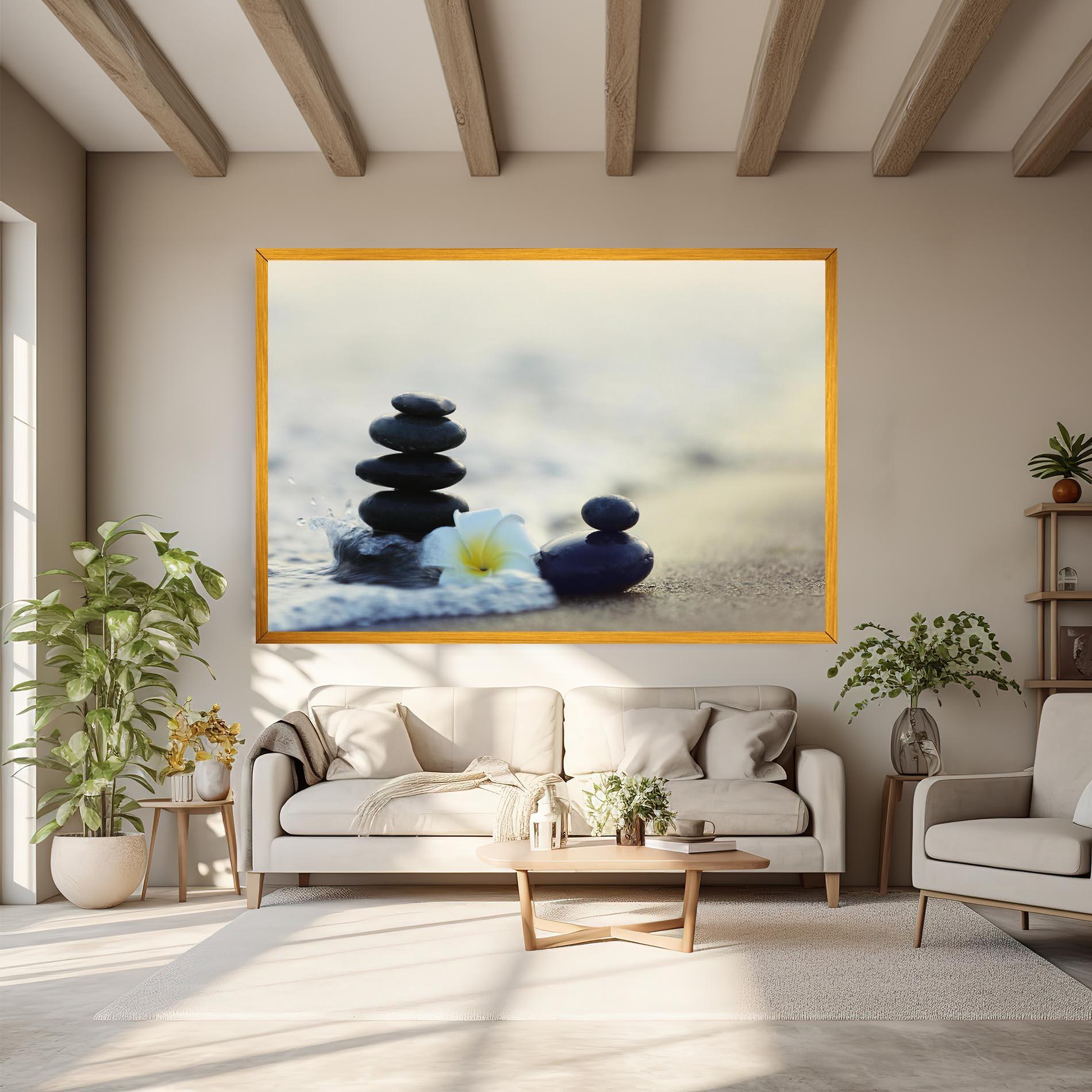 Leinwandbild Flower Sea Flower mockup 6