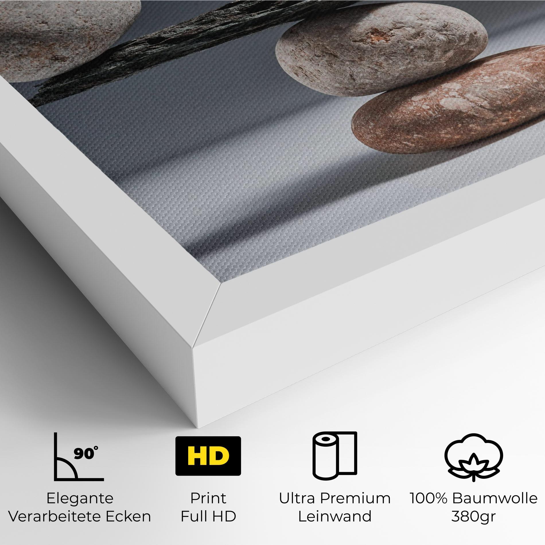 Leinwandbild Balancing Pebbles mockup 4