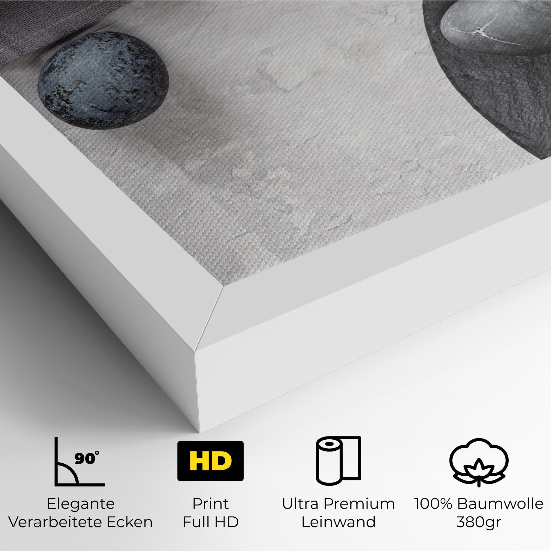 Leinwandbild Eggs Stone mockup 4