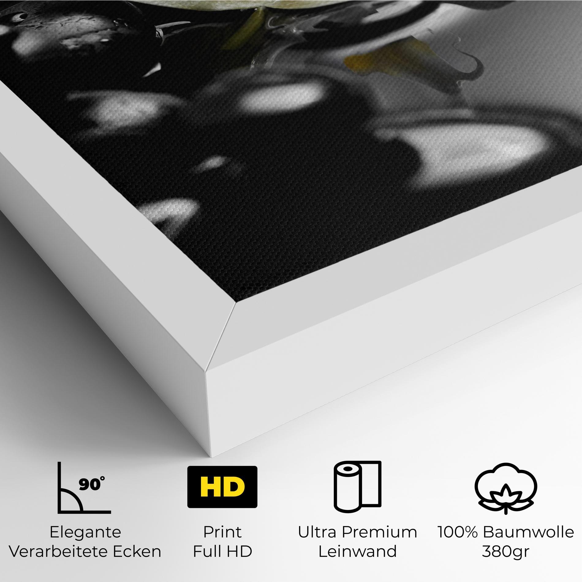 Leinwandbild Pebbles Yellow Flower mockup 4