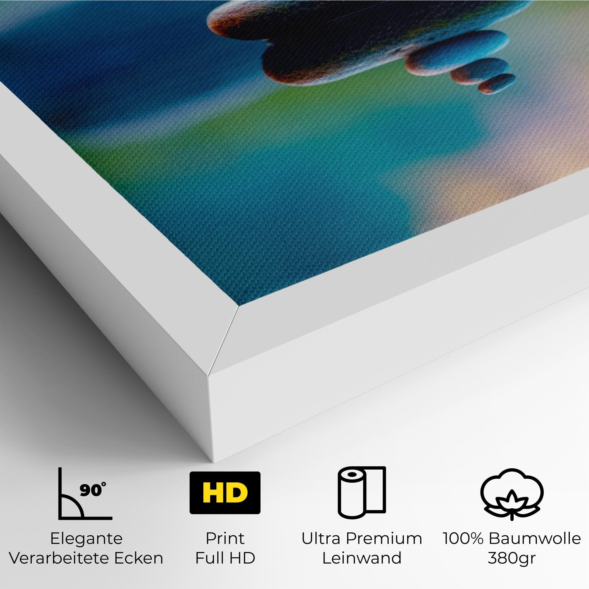 Leinwandbild Pile Rocks mockup 4