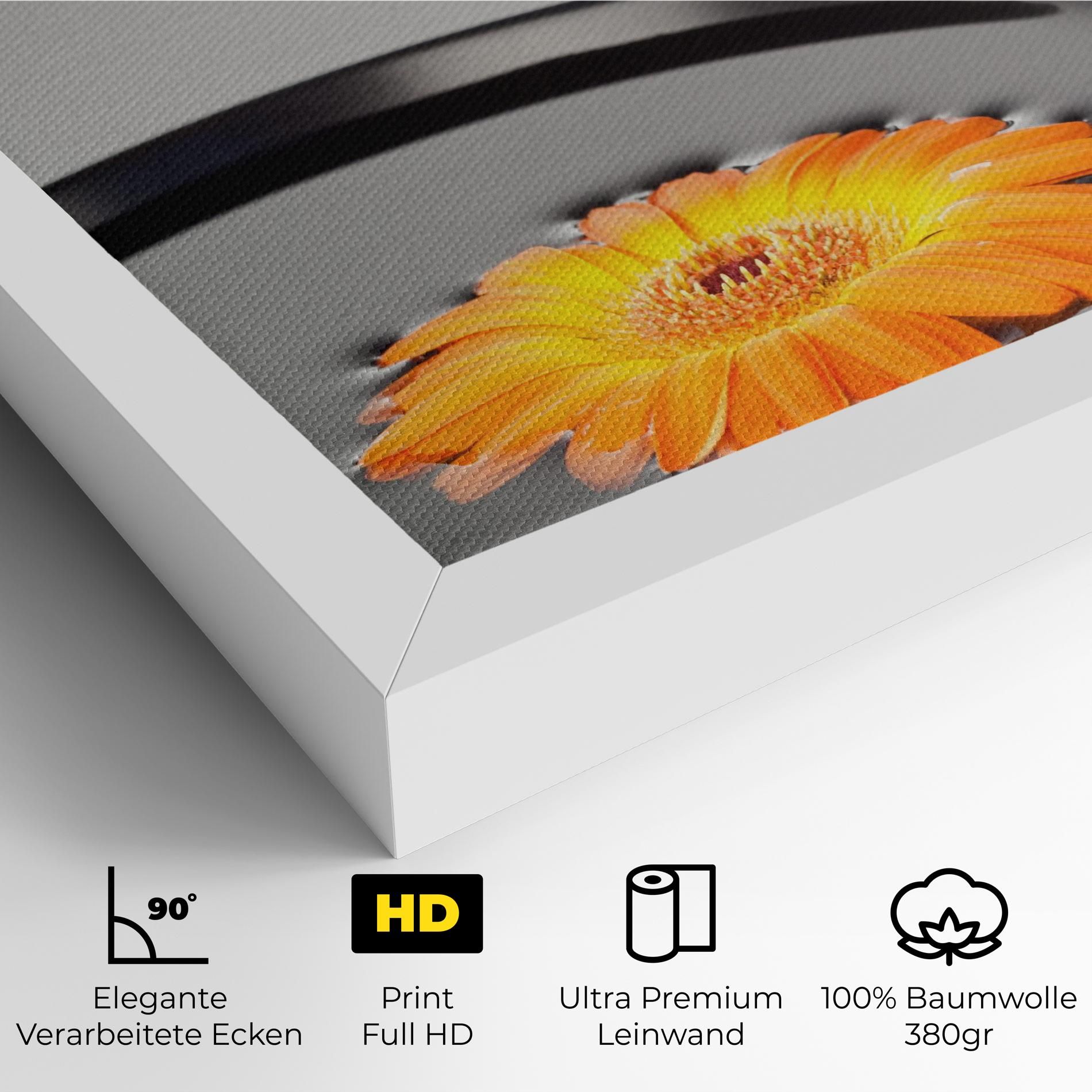 Stone Orange Flower mockup 4