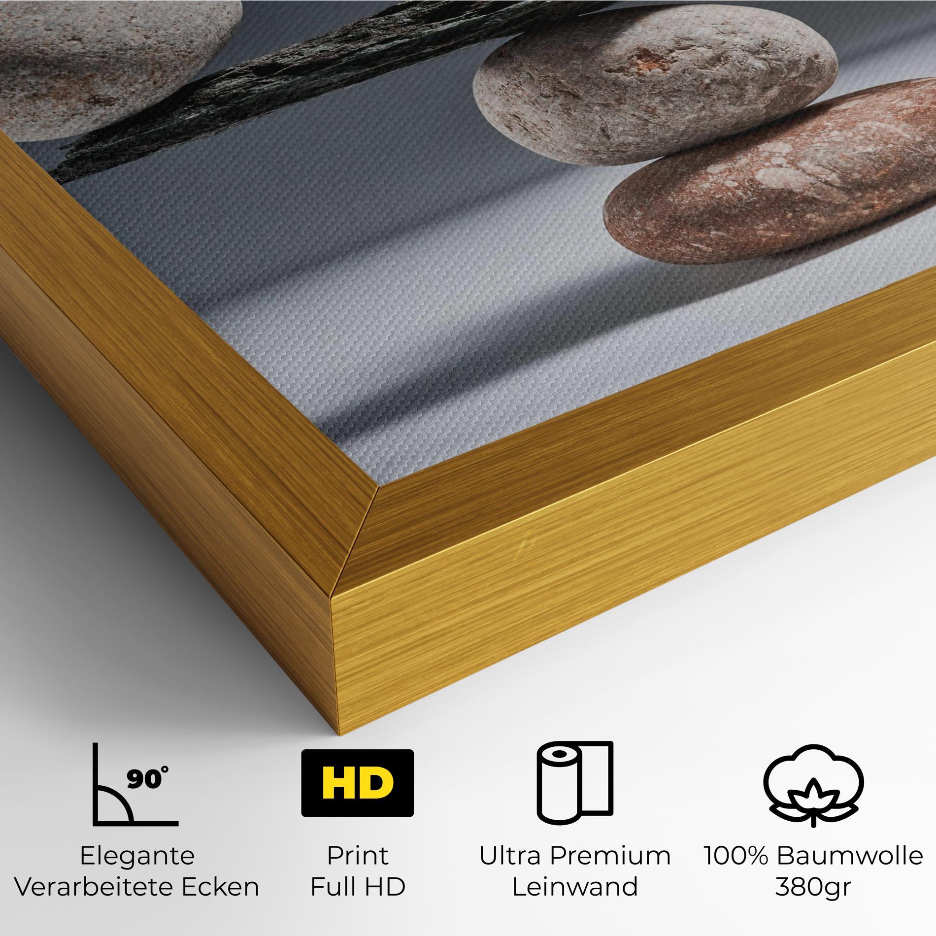 Leinwandbild Balancing Pebbles mockup 4
