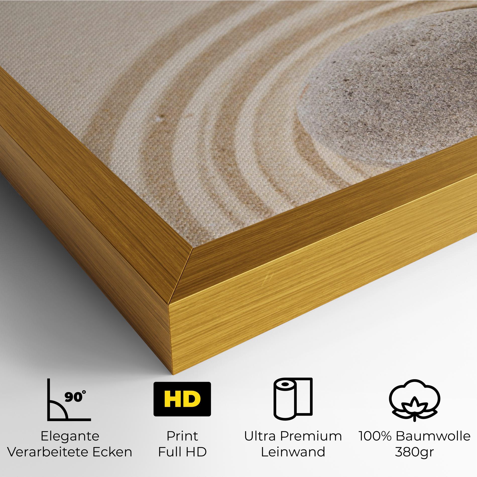 Leinwandbild Meditation Cream Stone mockup 4