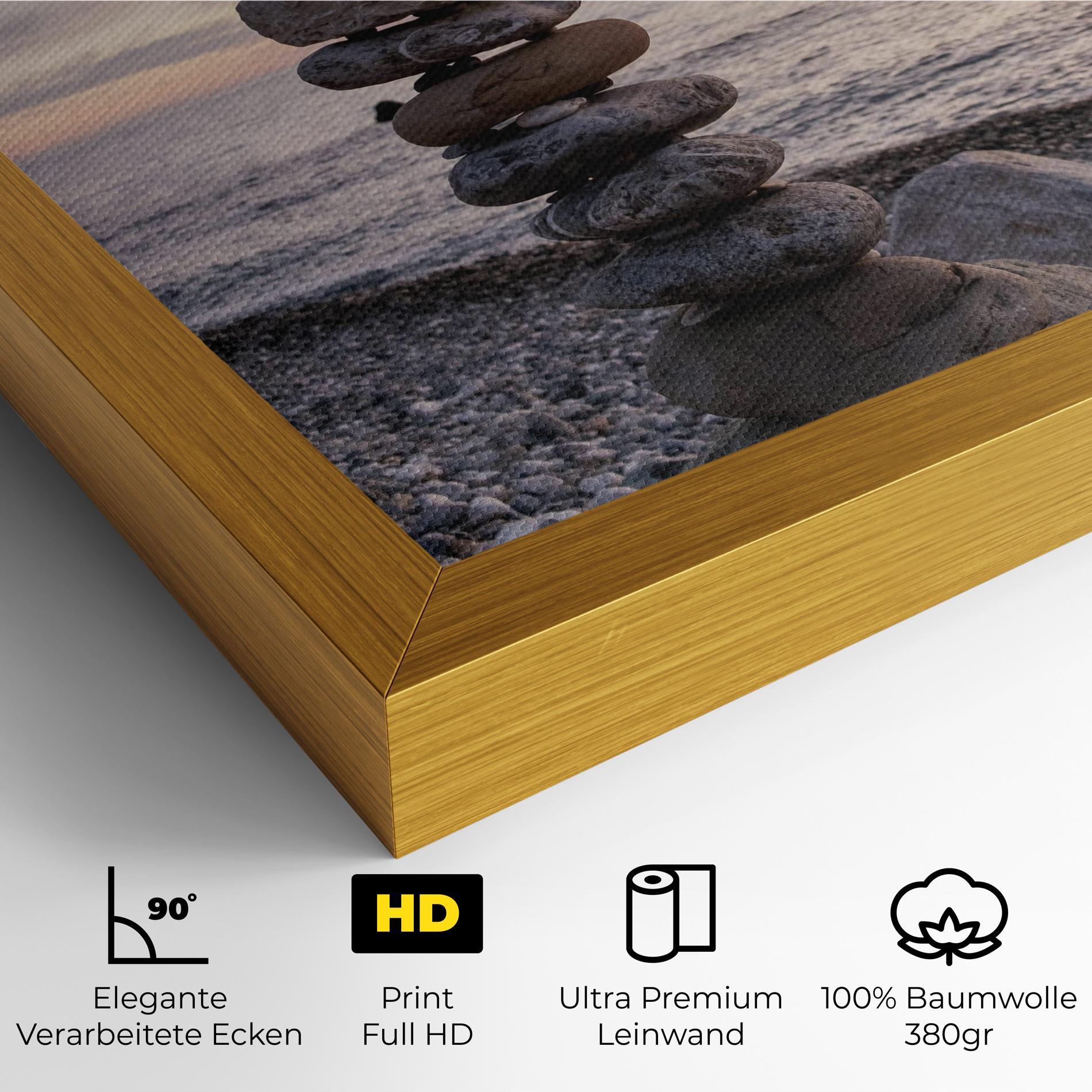Leinwandbild Pebbles Seaside mockup 4