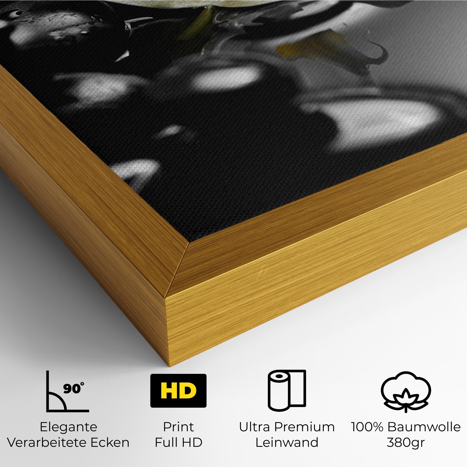 Leinwandbild Pebbles Yellow Flower mockup 4