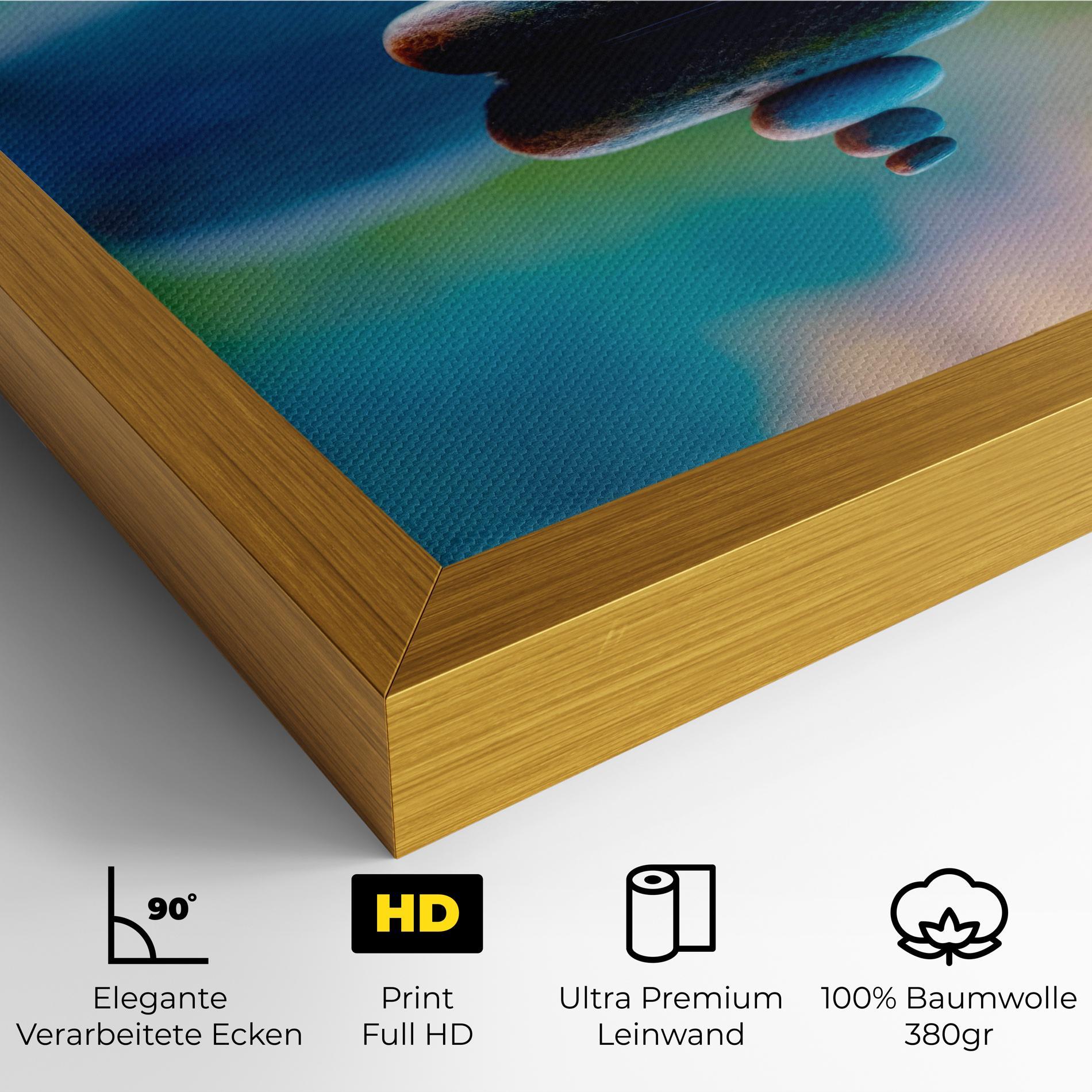 Leinwandbild Pile Rocks mockup 4