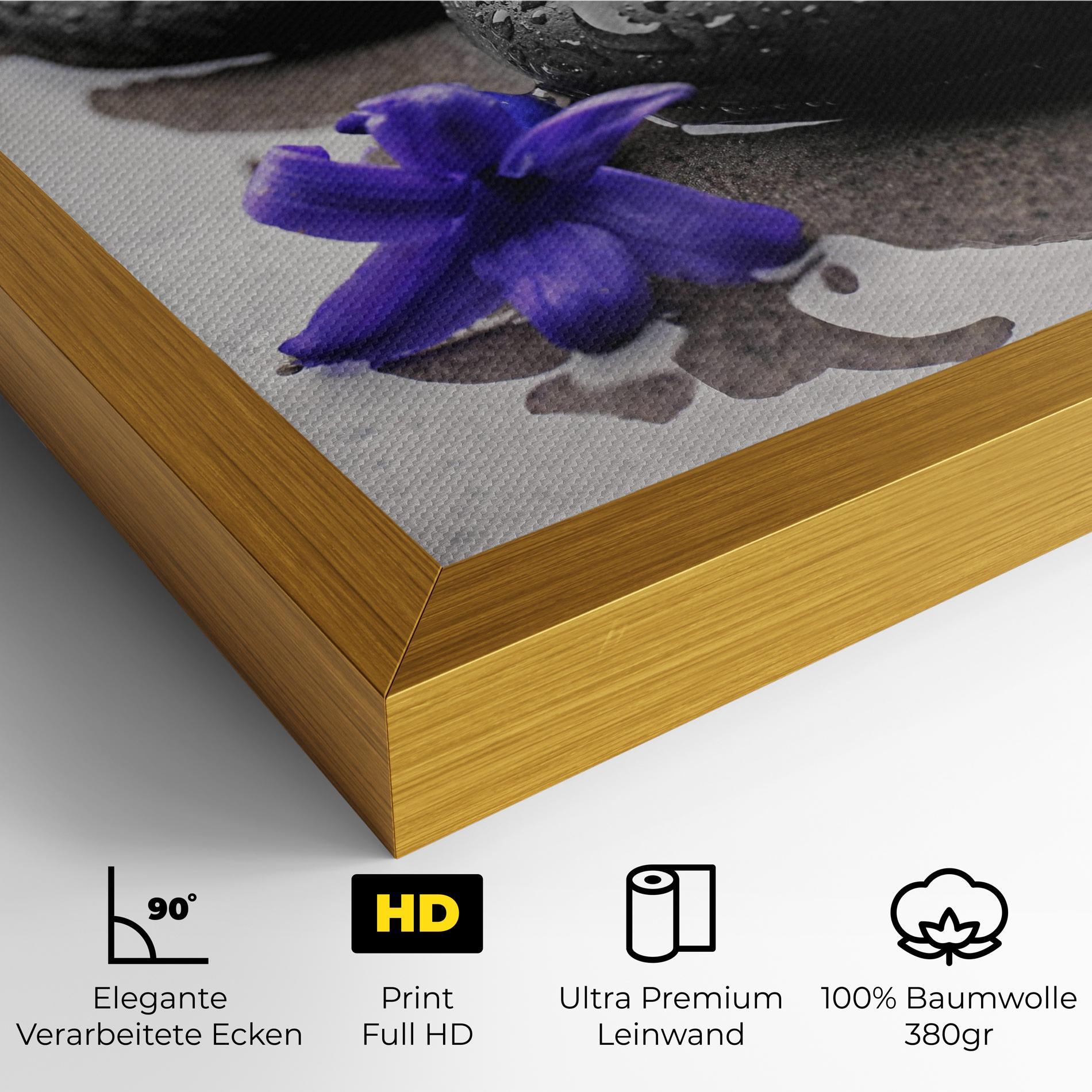 Leinwandbild Spa Purple Rock mockup 4