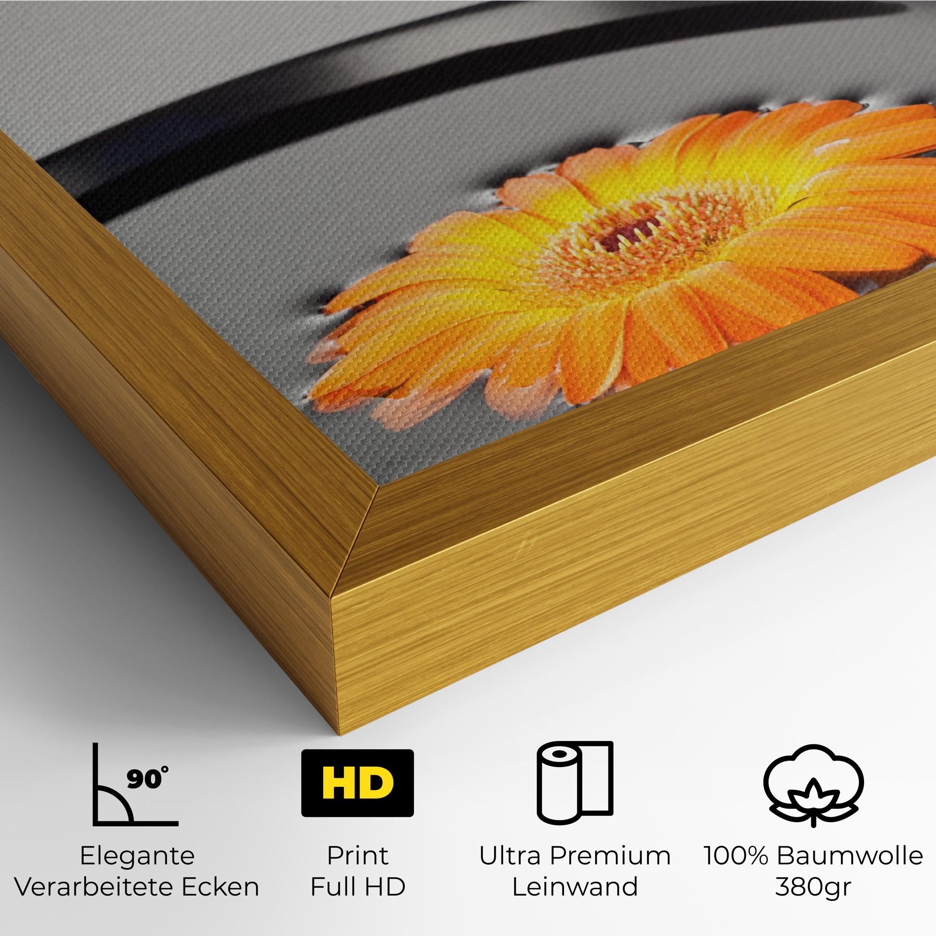 Stone Orange Flower mockup 4