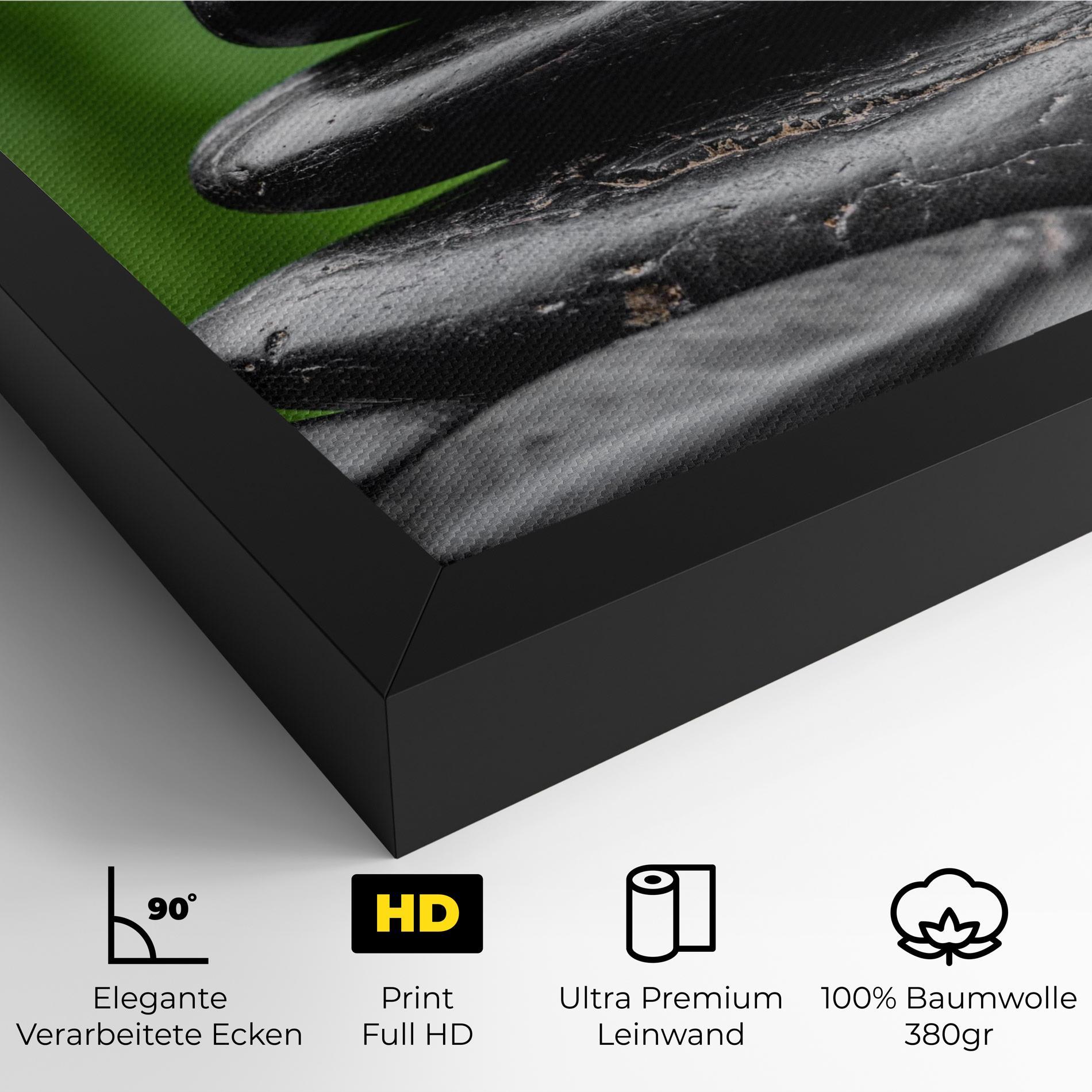 Leinwandbild Black Stone Meditation mockup 4