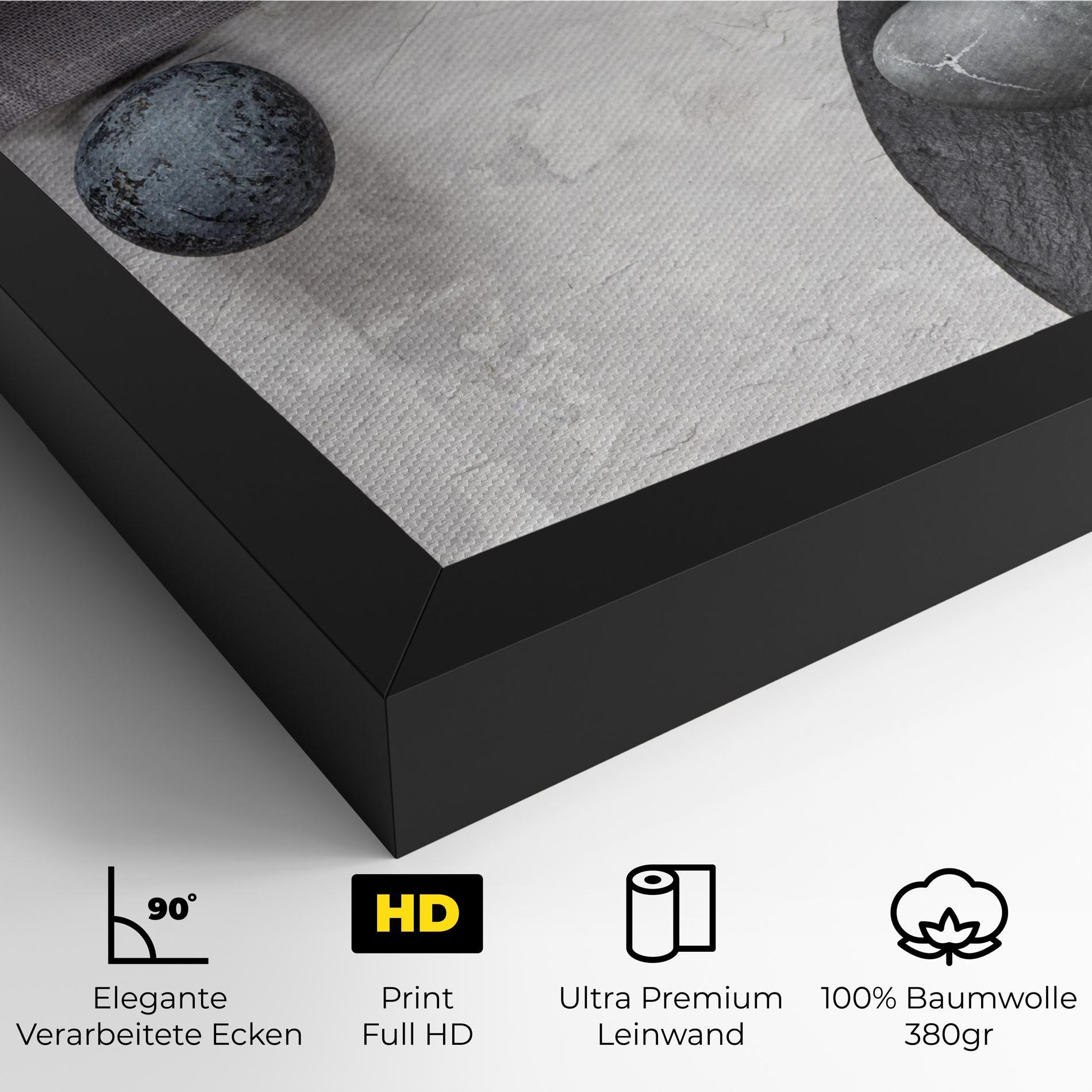 Leinwandbild Eggs Stone mockup 4