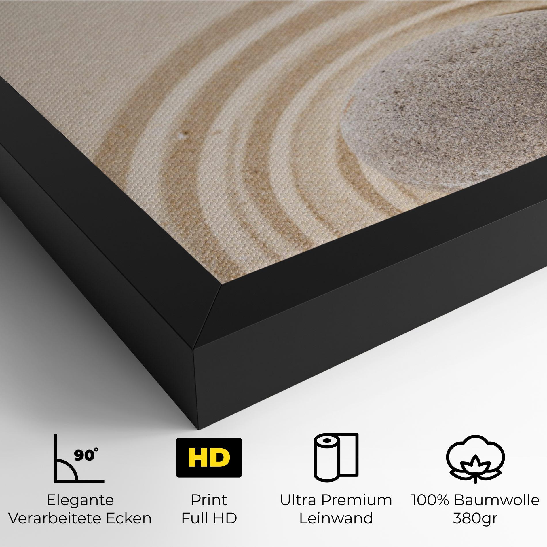 Leinwandbild Meditation Cream Stone mockup 4