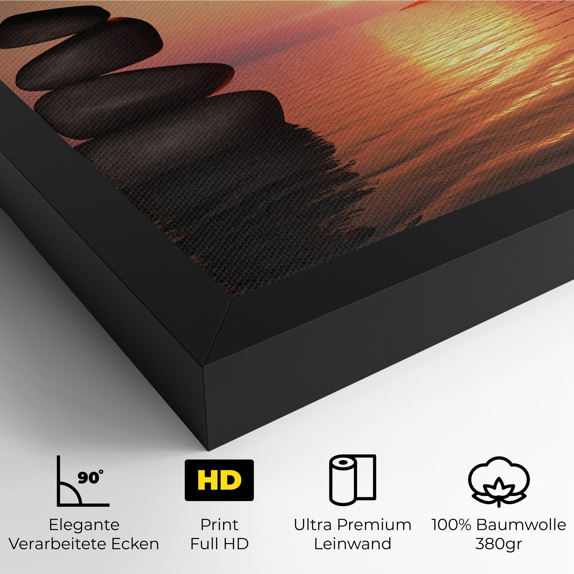 Leinwandbild Peace And Sunset mockup 4