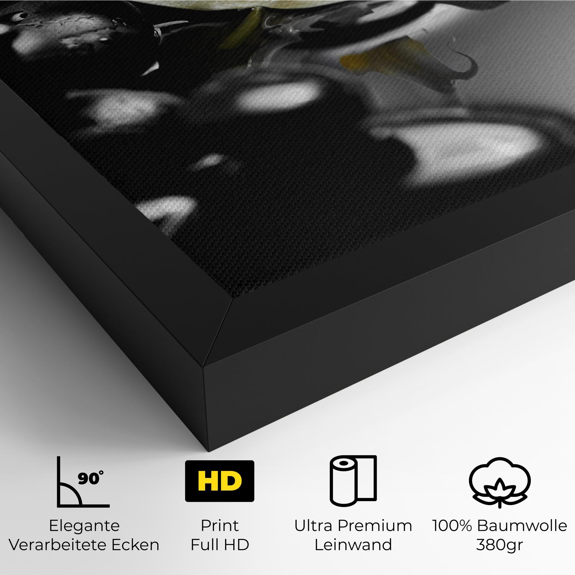 Leinwandbild Pebbles Yellow Flower mockup 4